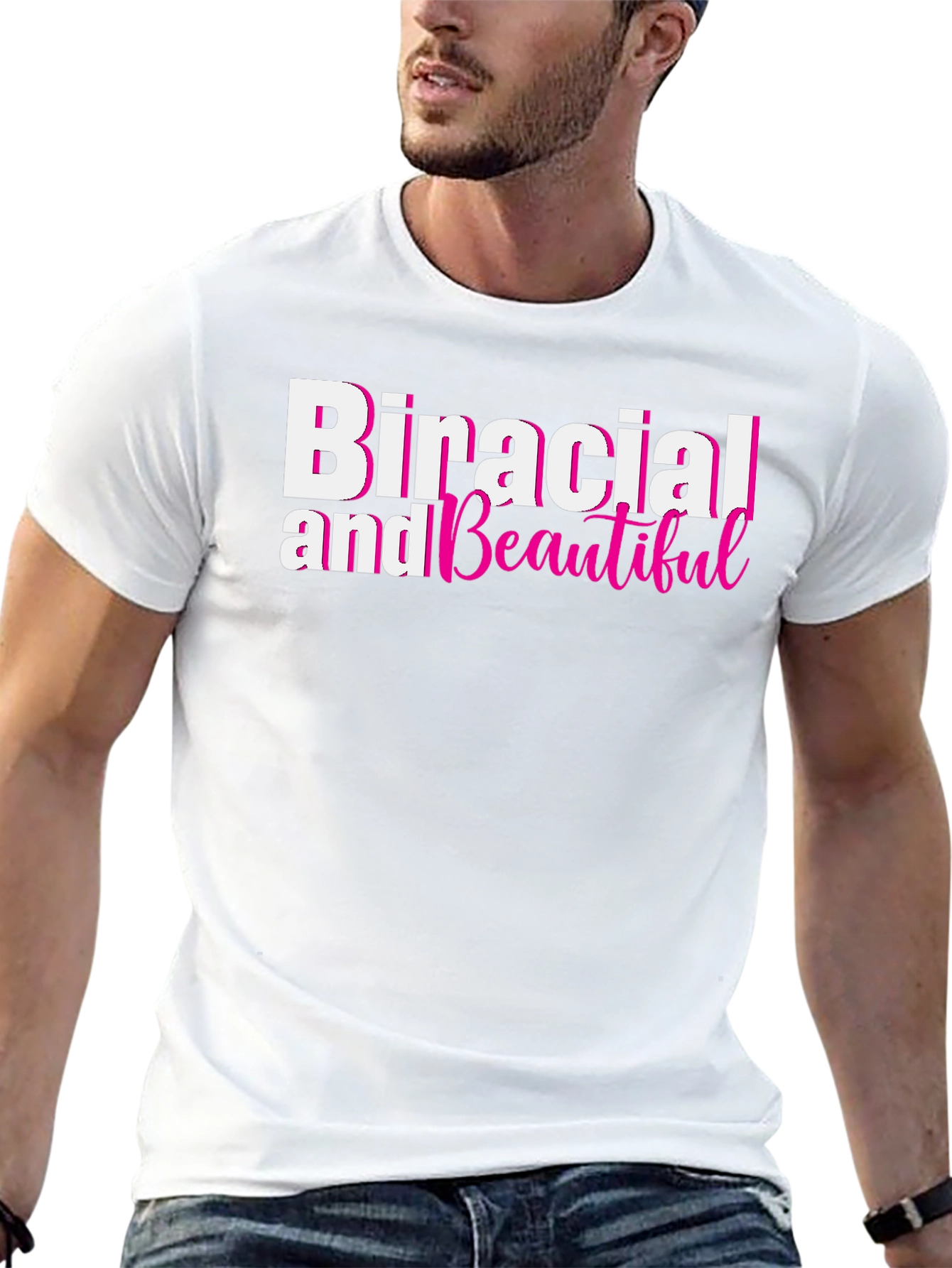Biracial and Beautiful Black T-Shirt