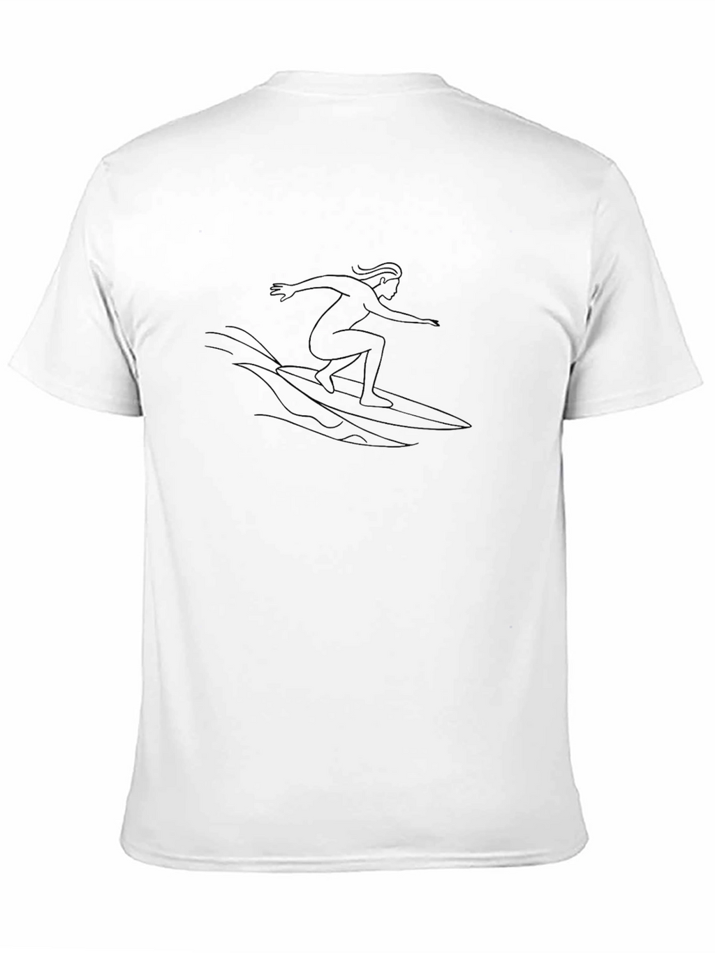 Black Surf T-Shirt - Surfer Graphic Tee