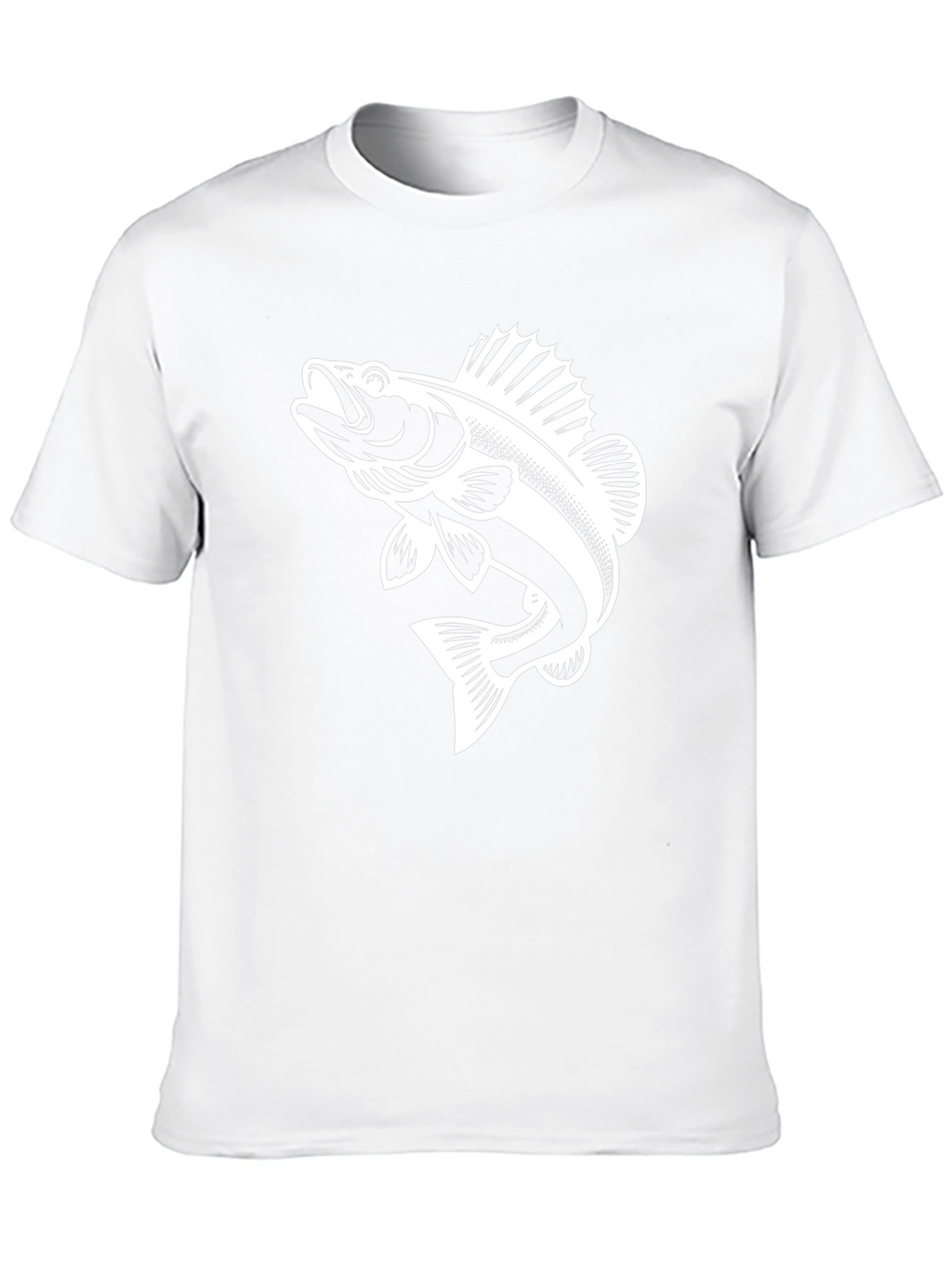 Black Fishing T-Shirt - Bass Graphic Tee
