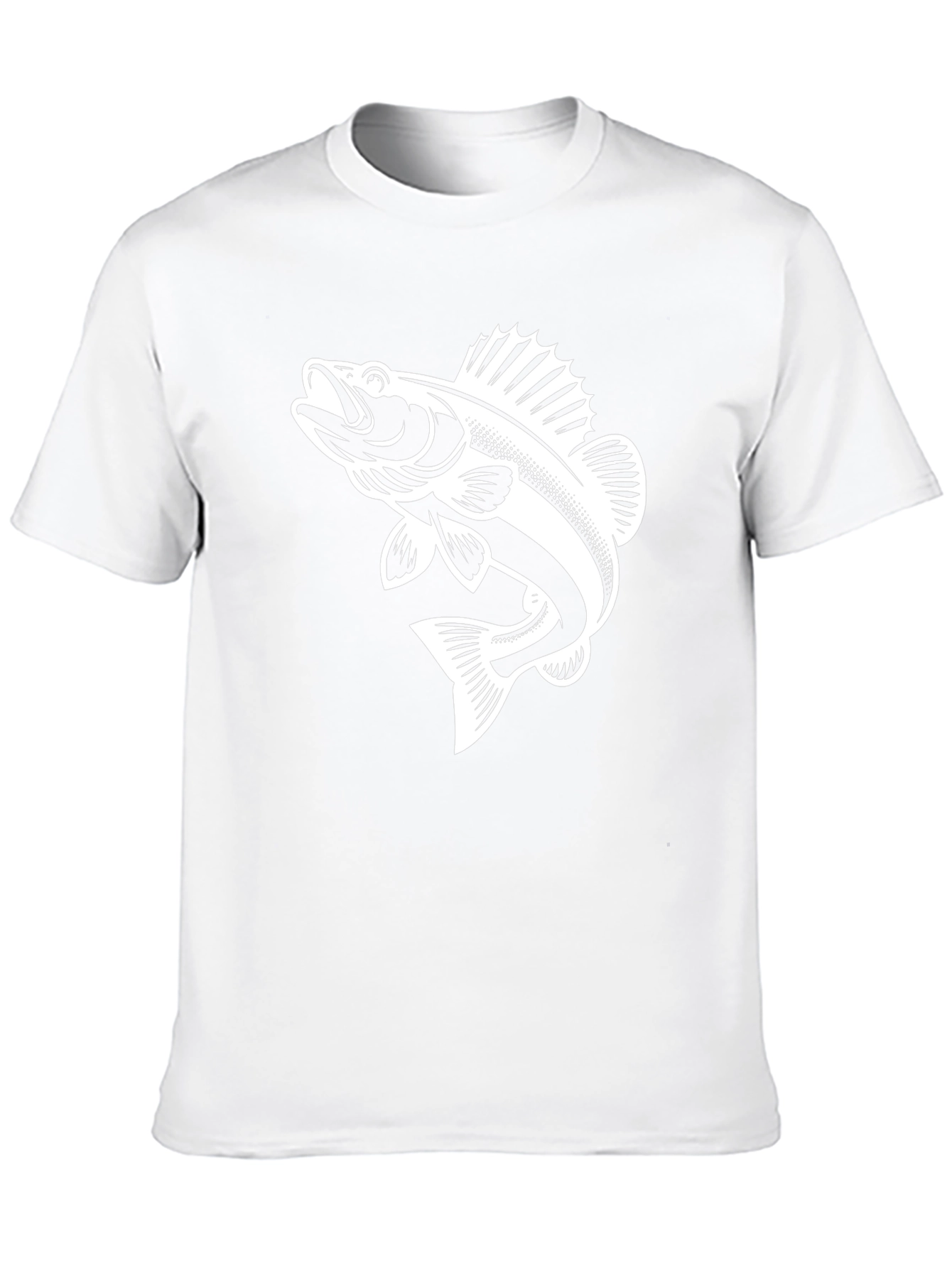 Black Fishing T-Shirt - Bass Graphic Tee