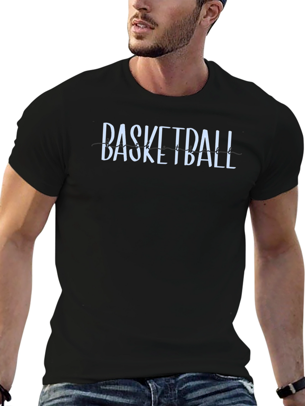 Basketball Graphic Tee - Soft Cotton Blend