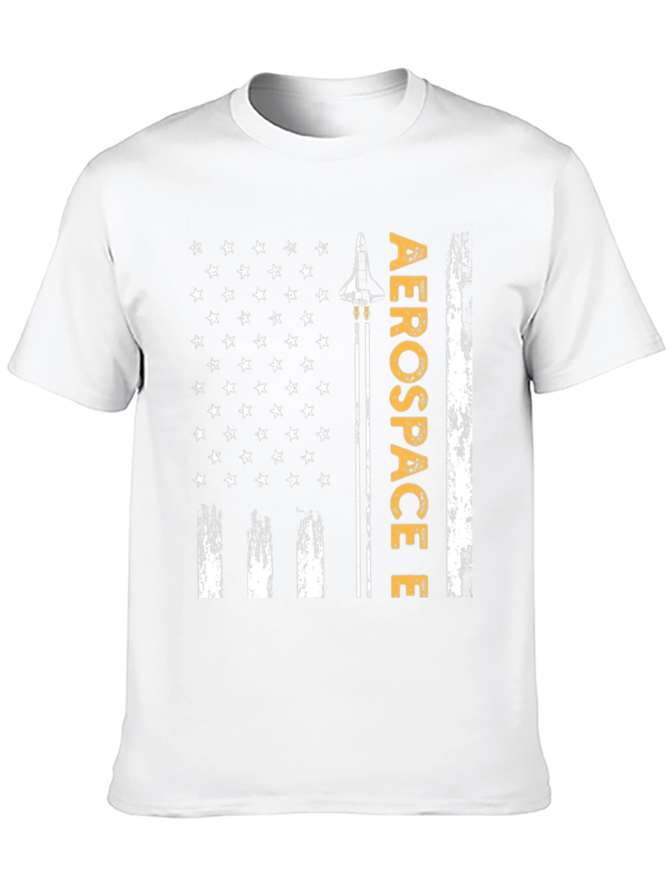 Aerospace Flag Graphic T-Shirt - Patriotic Design