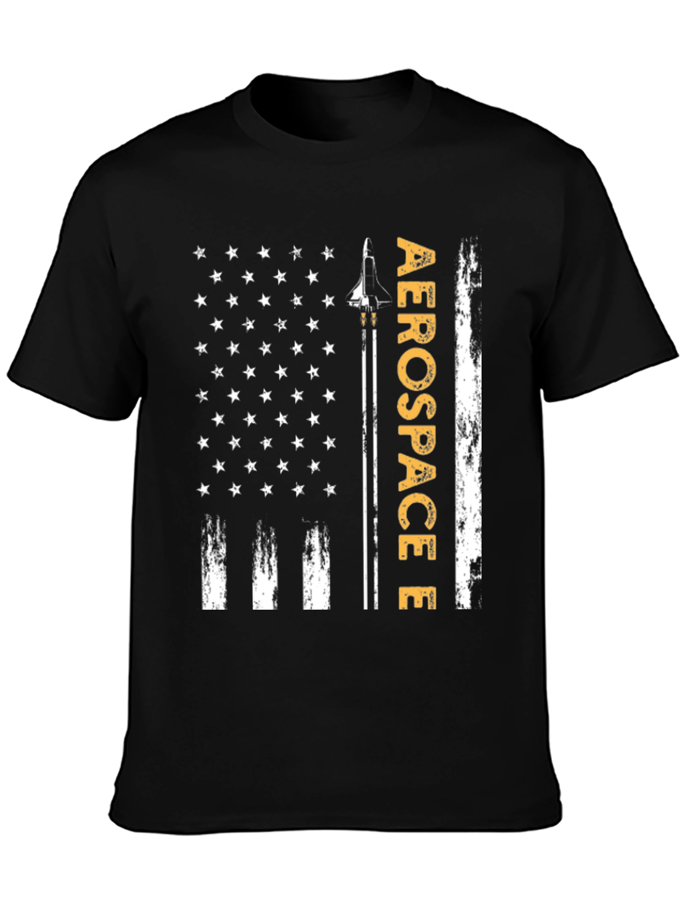 Aerospace Flag Graphic T-Shirt - Patriotic Design