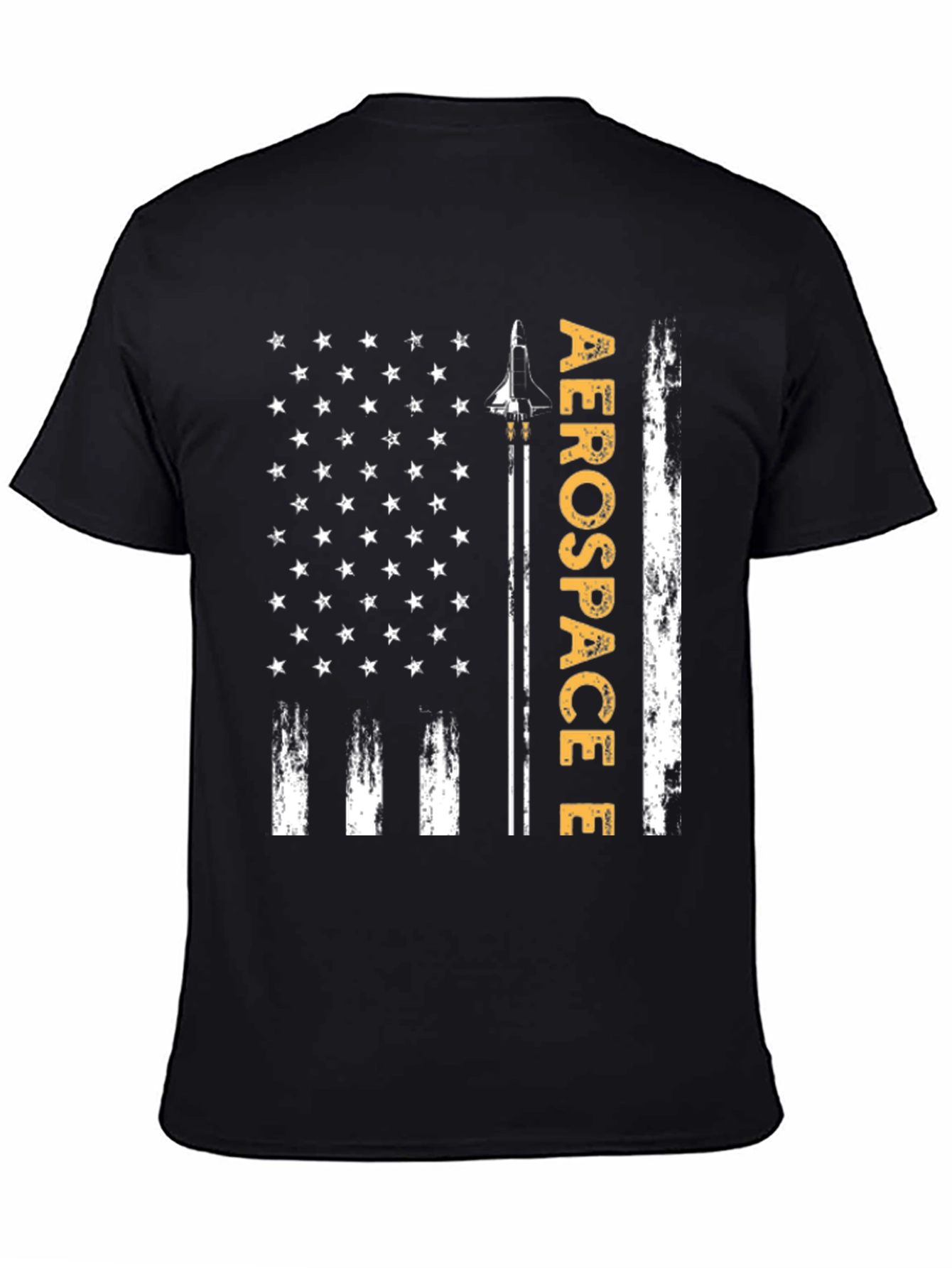 Aerospace Flag Graphic T-Shirt - Patriotic Design