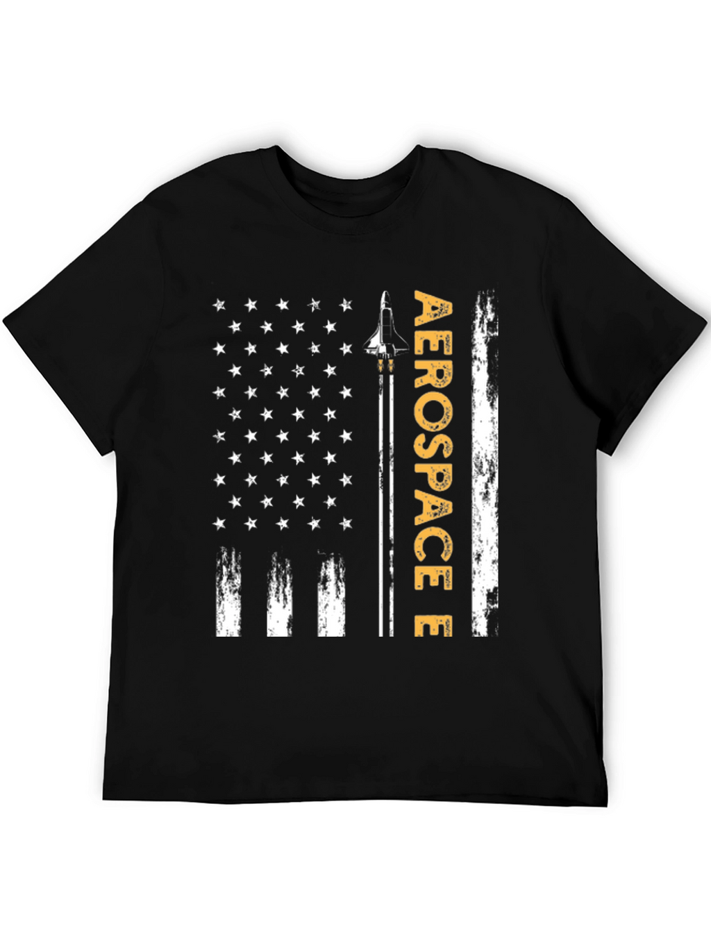 Aerospace Flag Graphic T-Shirt - Patriotic Design