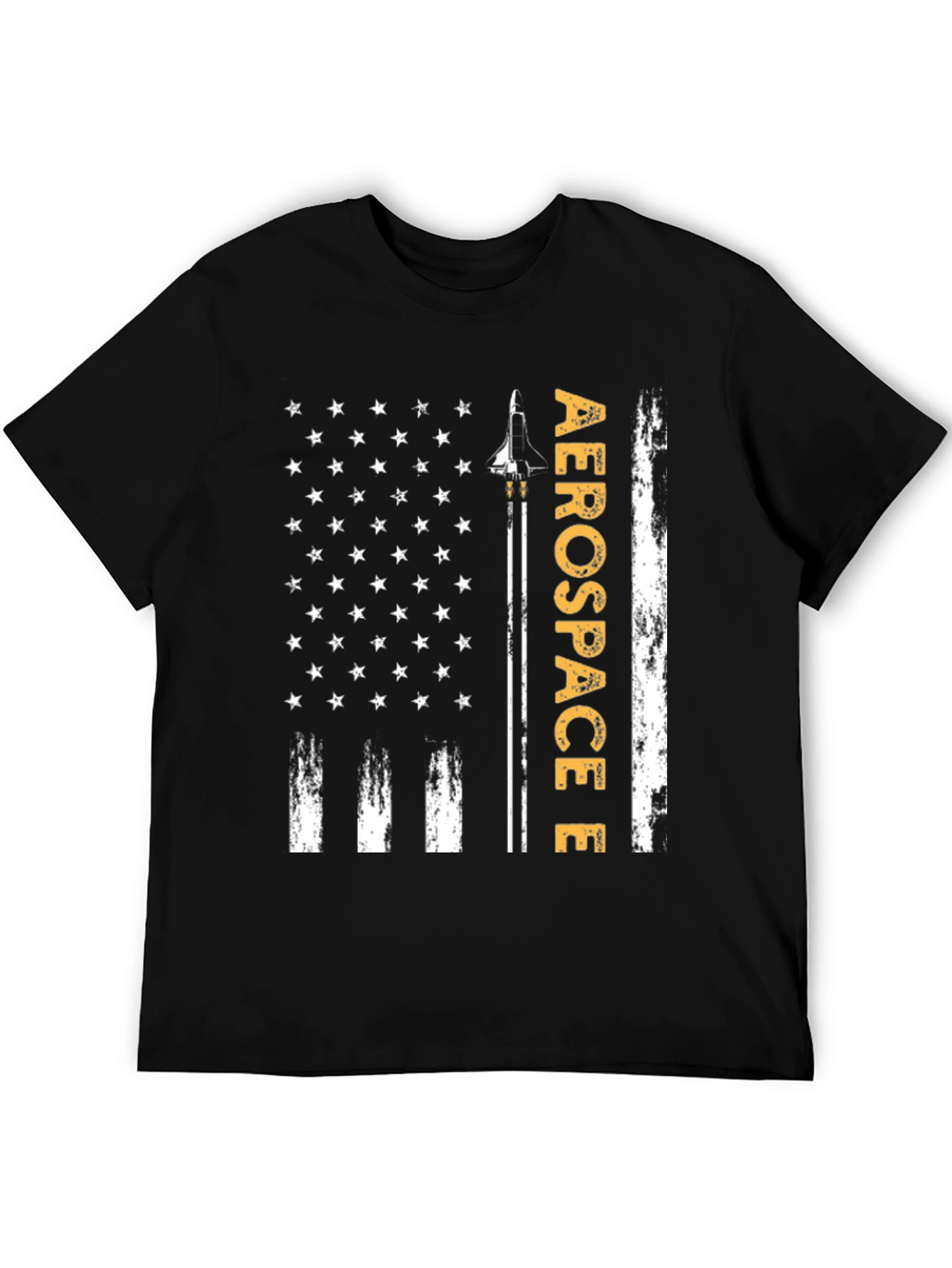 Aerospace Flag Graphic T-Shirt - Patriotic Design
