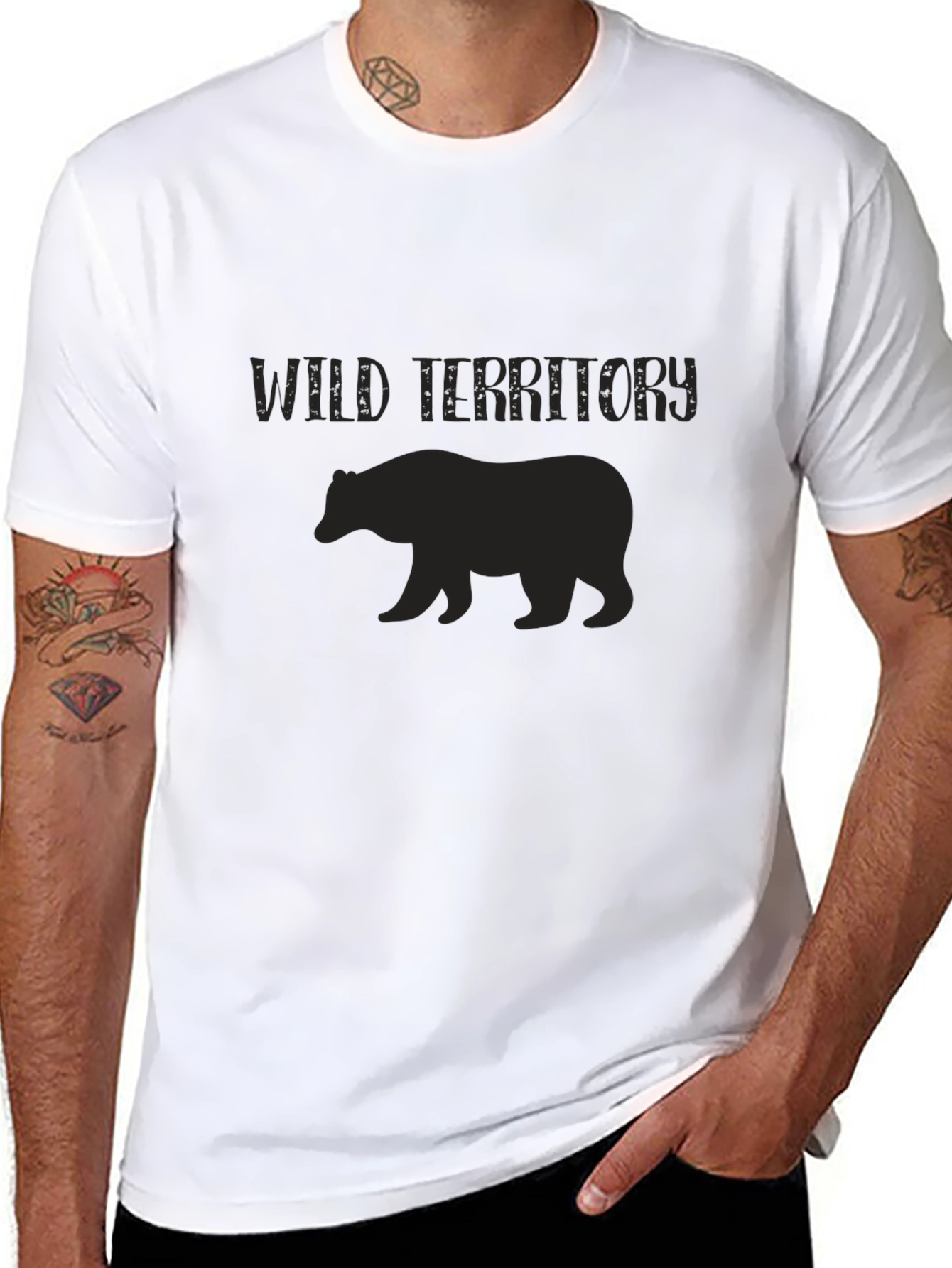 Wild Territory Bear Graphic Tee - Black