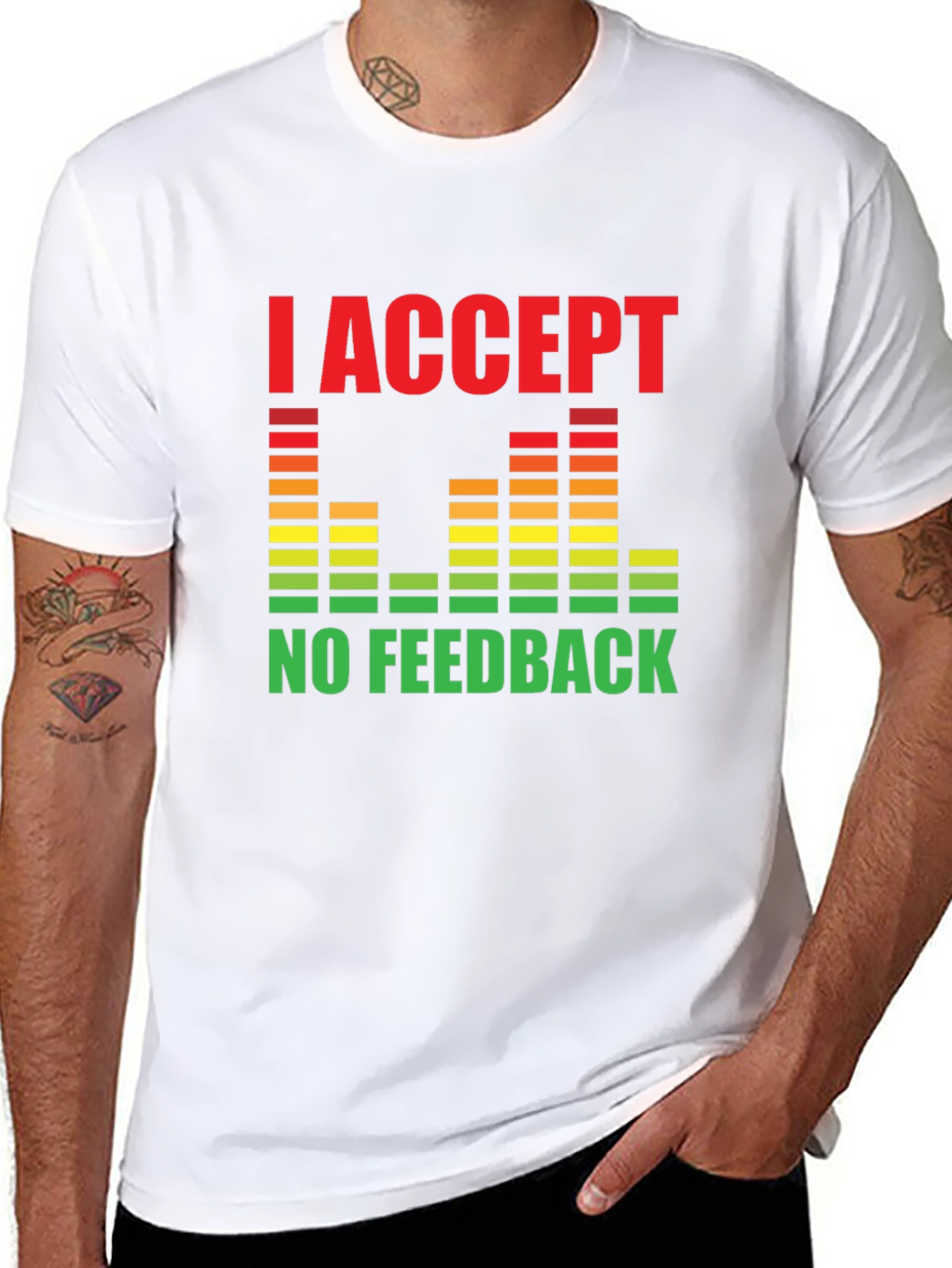 I Accept No Feedback Graphic Tee - Black