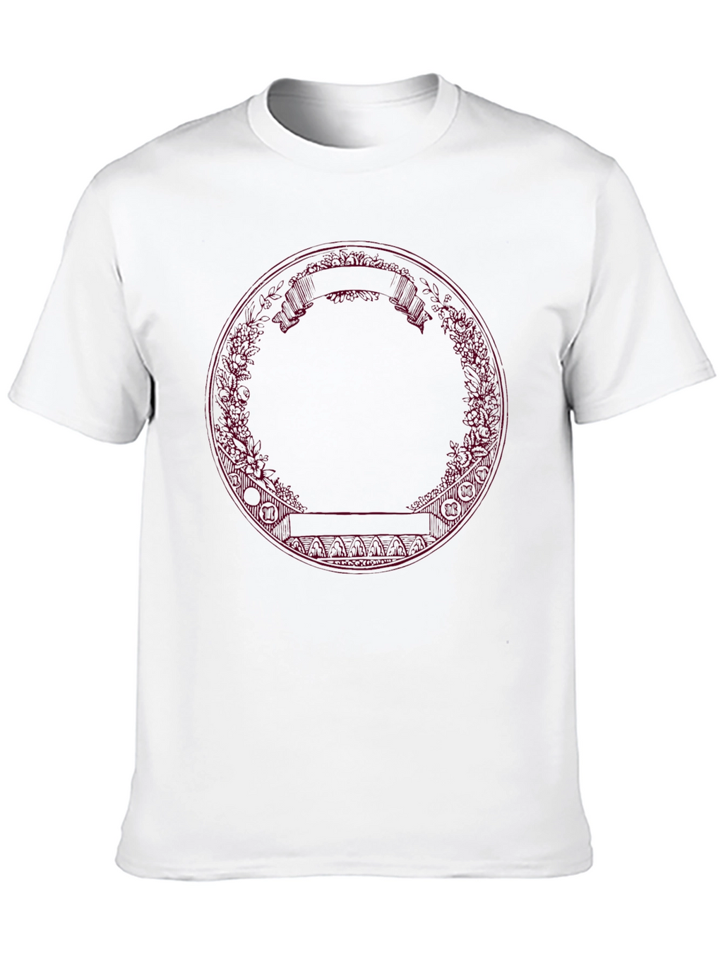 Abstract Circle Graphic Black Tee