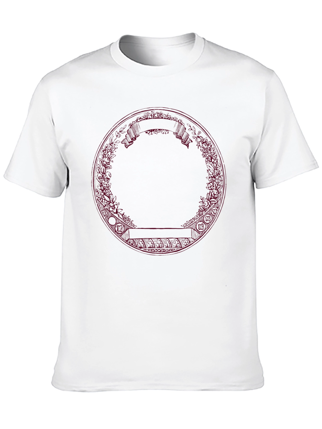 Abstract Circle Graphic Black Tee