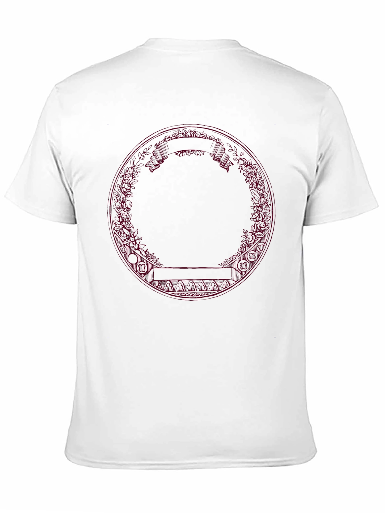 Abstract Circle Graphic Black Tee