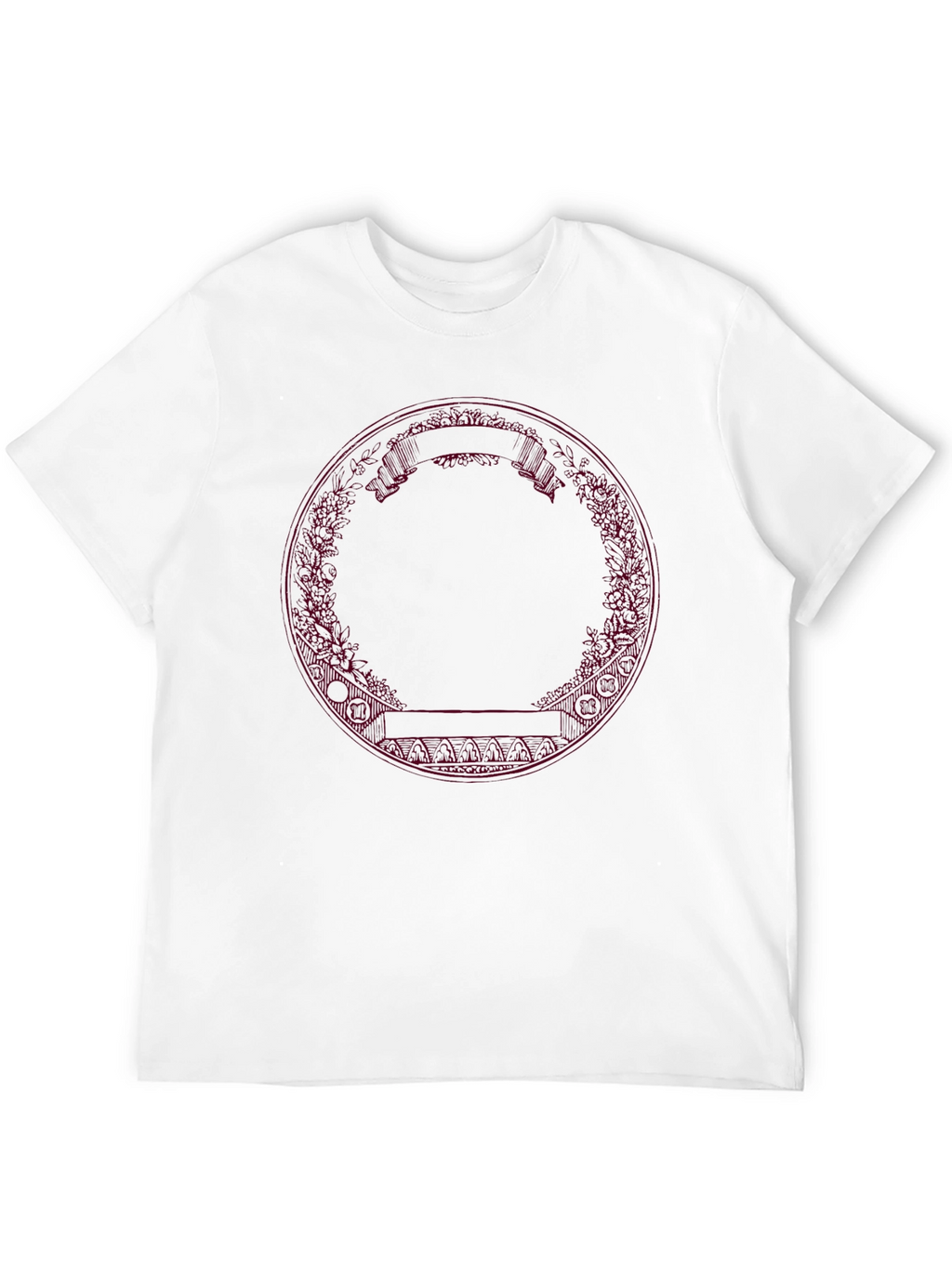 Abstract Circle Graphic Black Tee