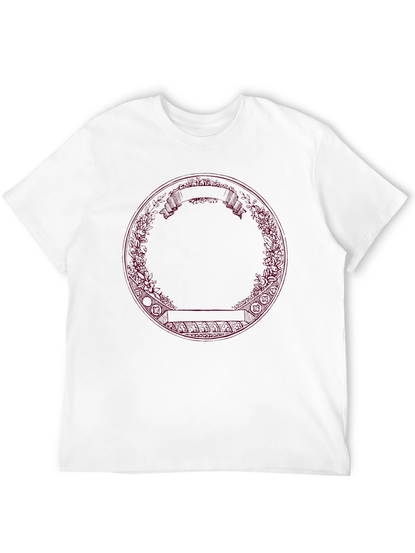 Abstract Circle Graphic Black Tee