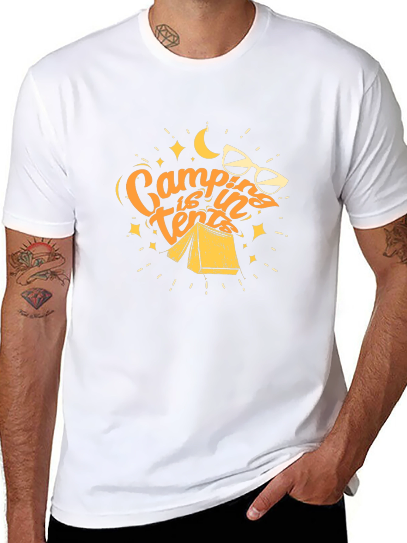Camping is in Tents Graphic Tee