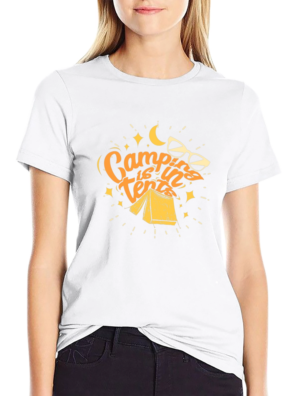 Camping is in Tents Graphic Tee