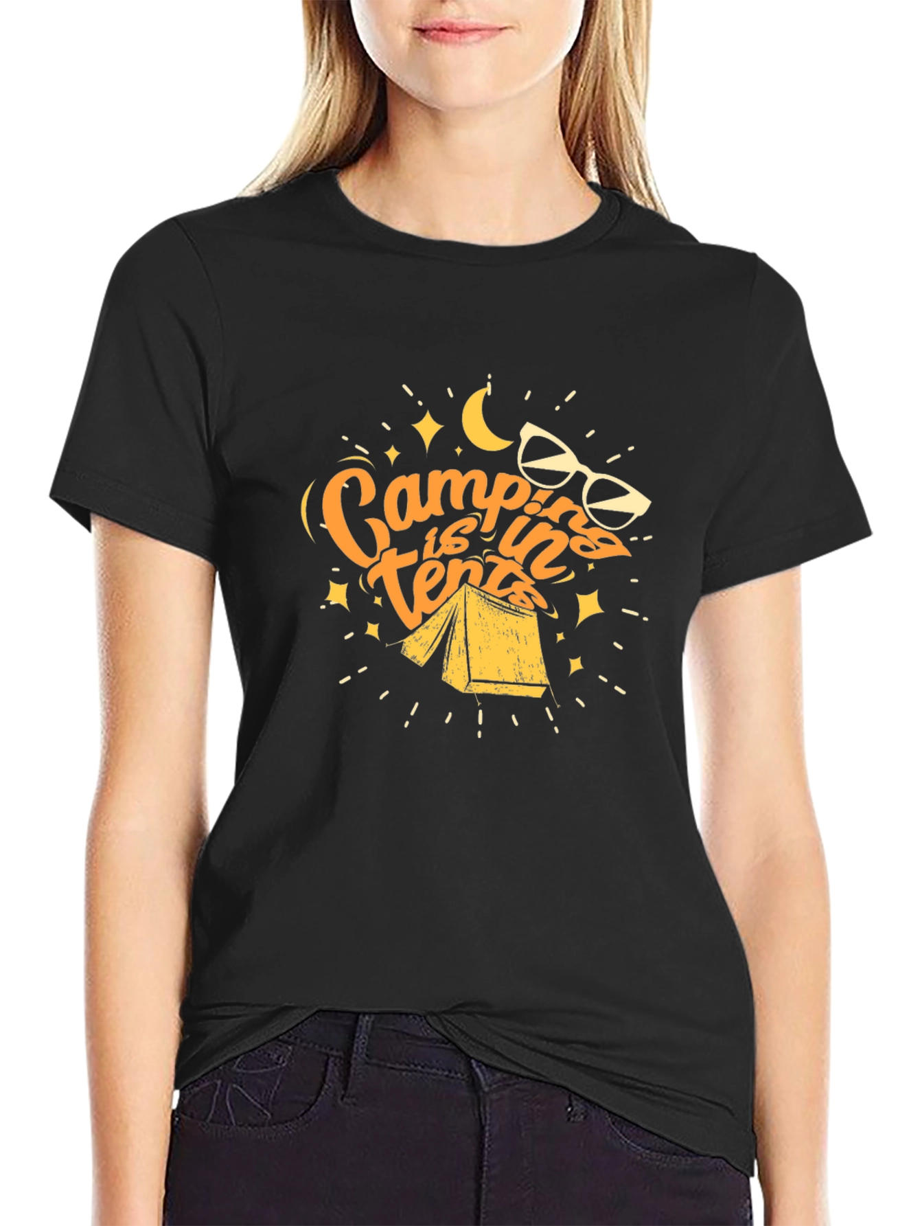 Camping is in Tents Graphic Tee