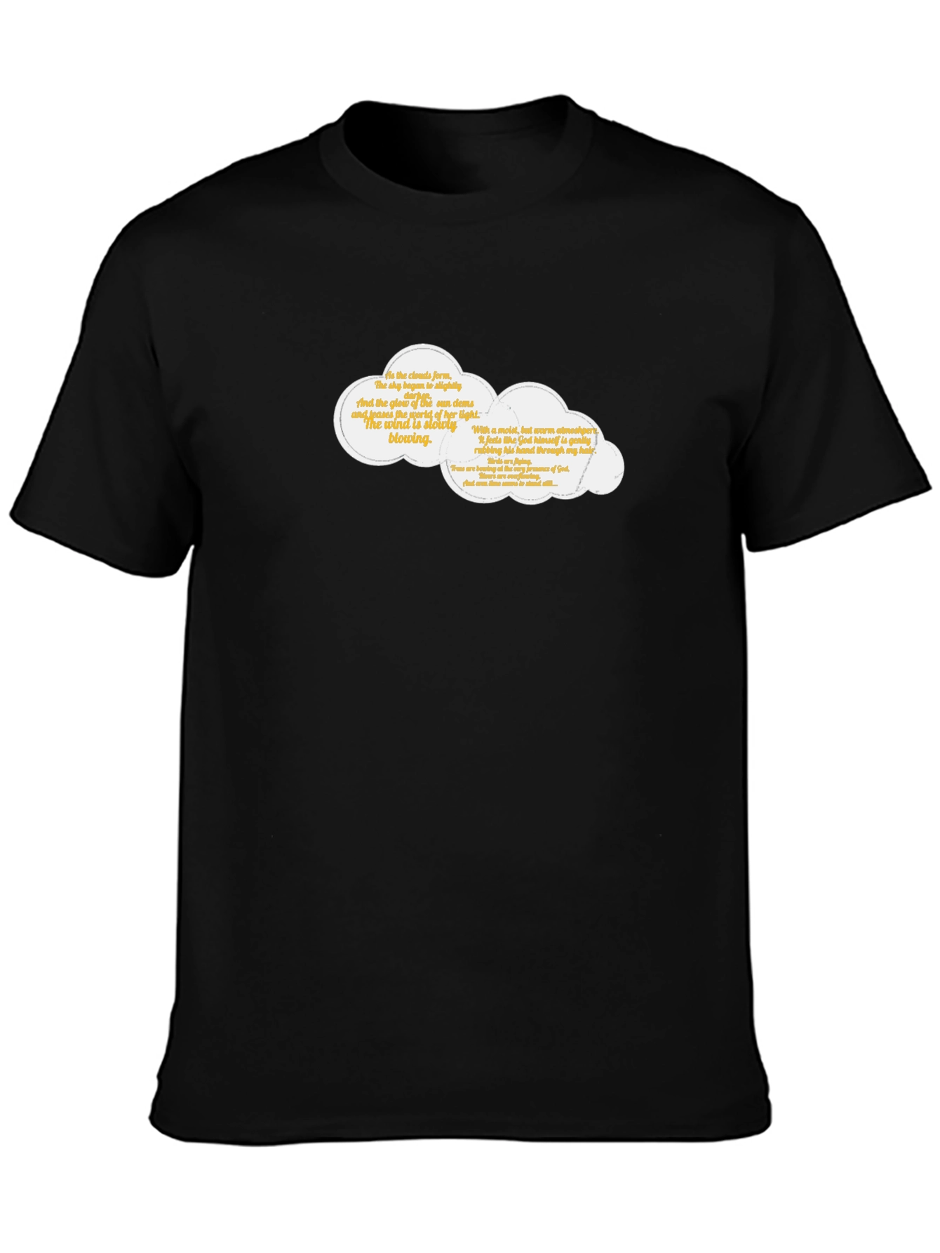 Cloud Quote Graphic Tee - Classic Black T-Shirt