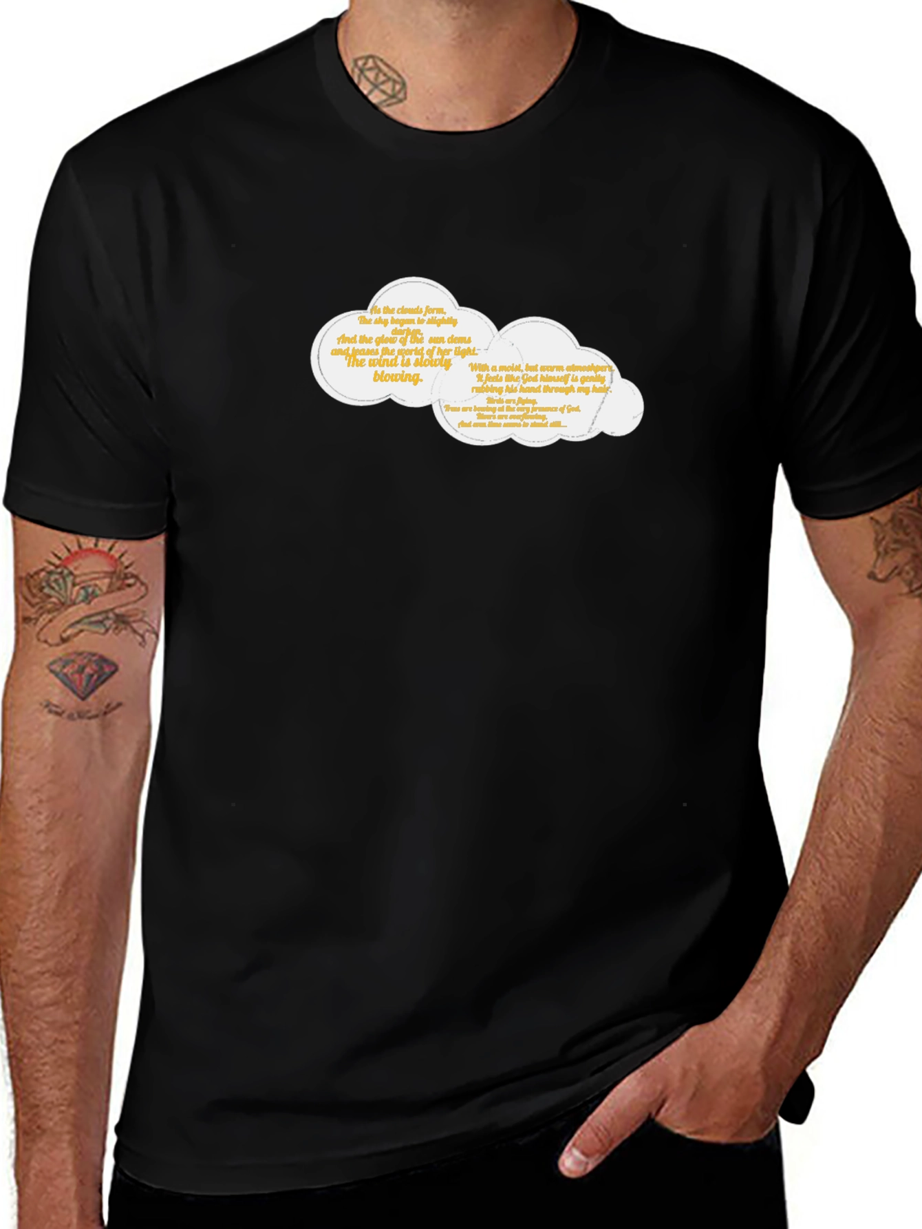 Cloud Quote Graphic Tee - Classic Black T-Shirt
