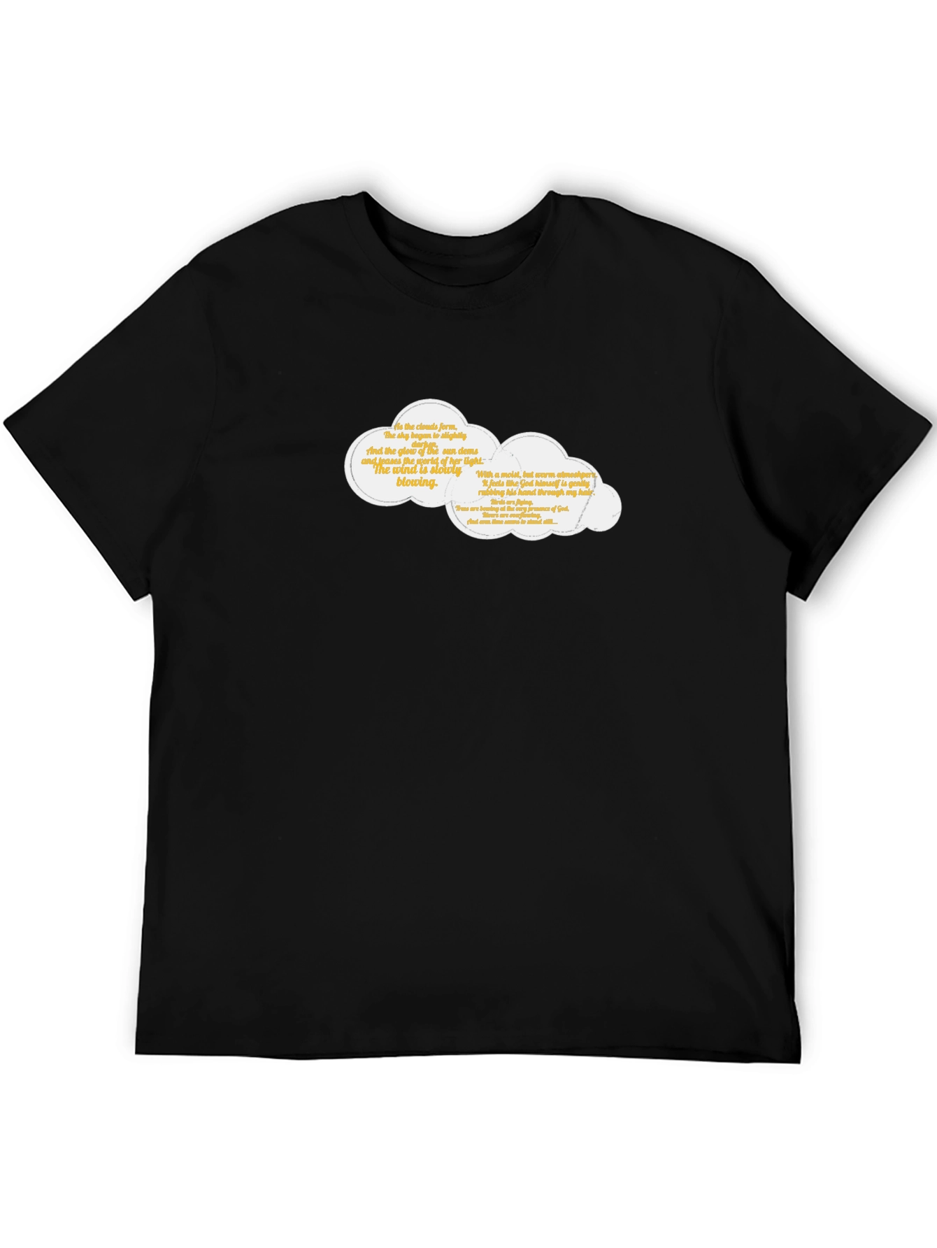 Cloud Quote Graphic Tee - Classic Black T-Shirt