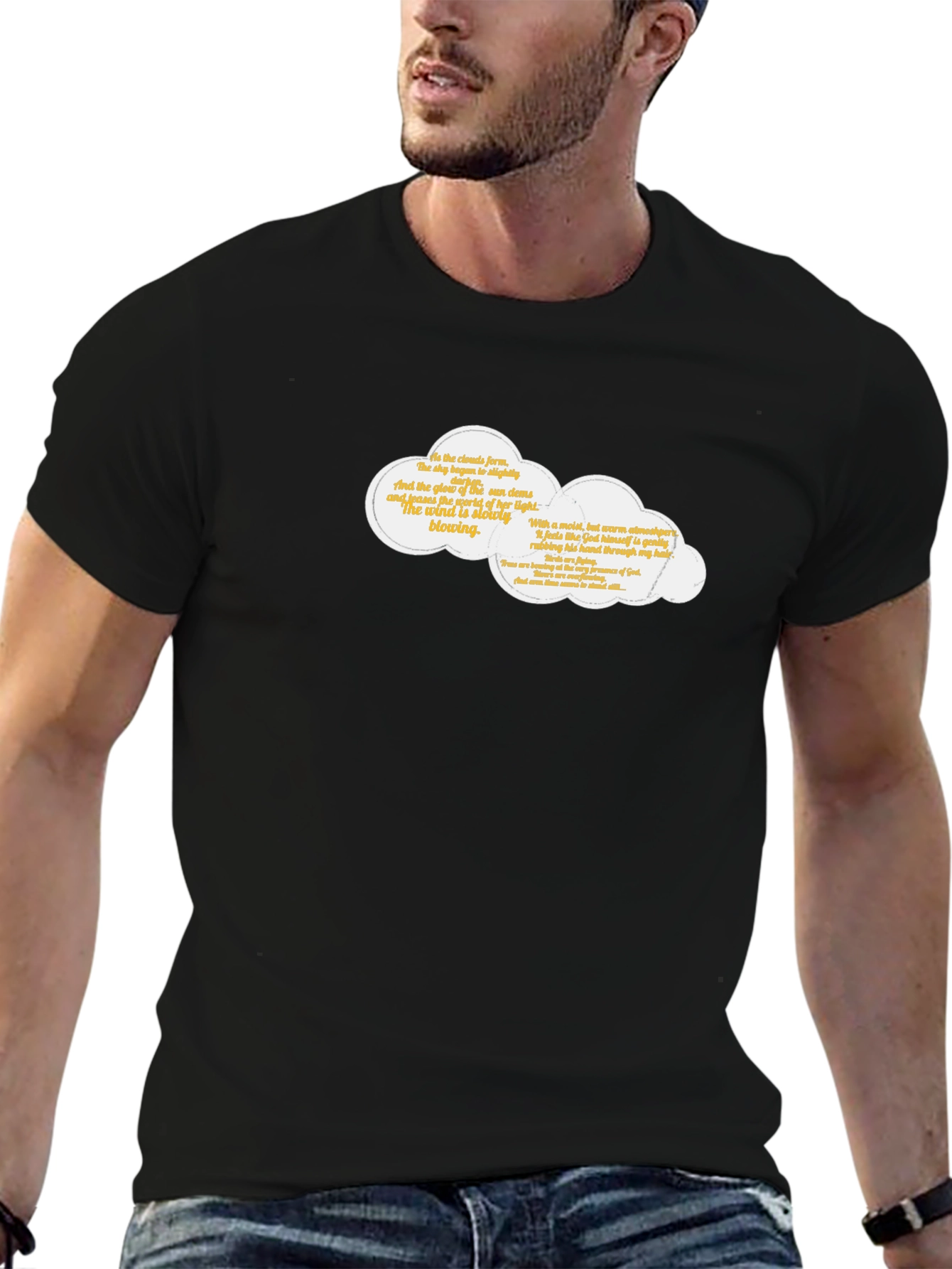 Cloud Quote Graphic Tee - Classic Black T-Shirt