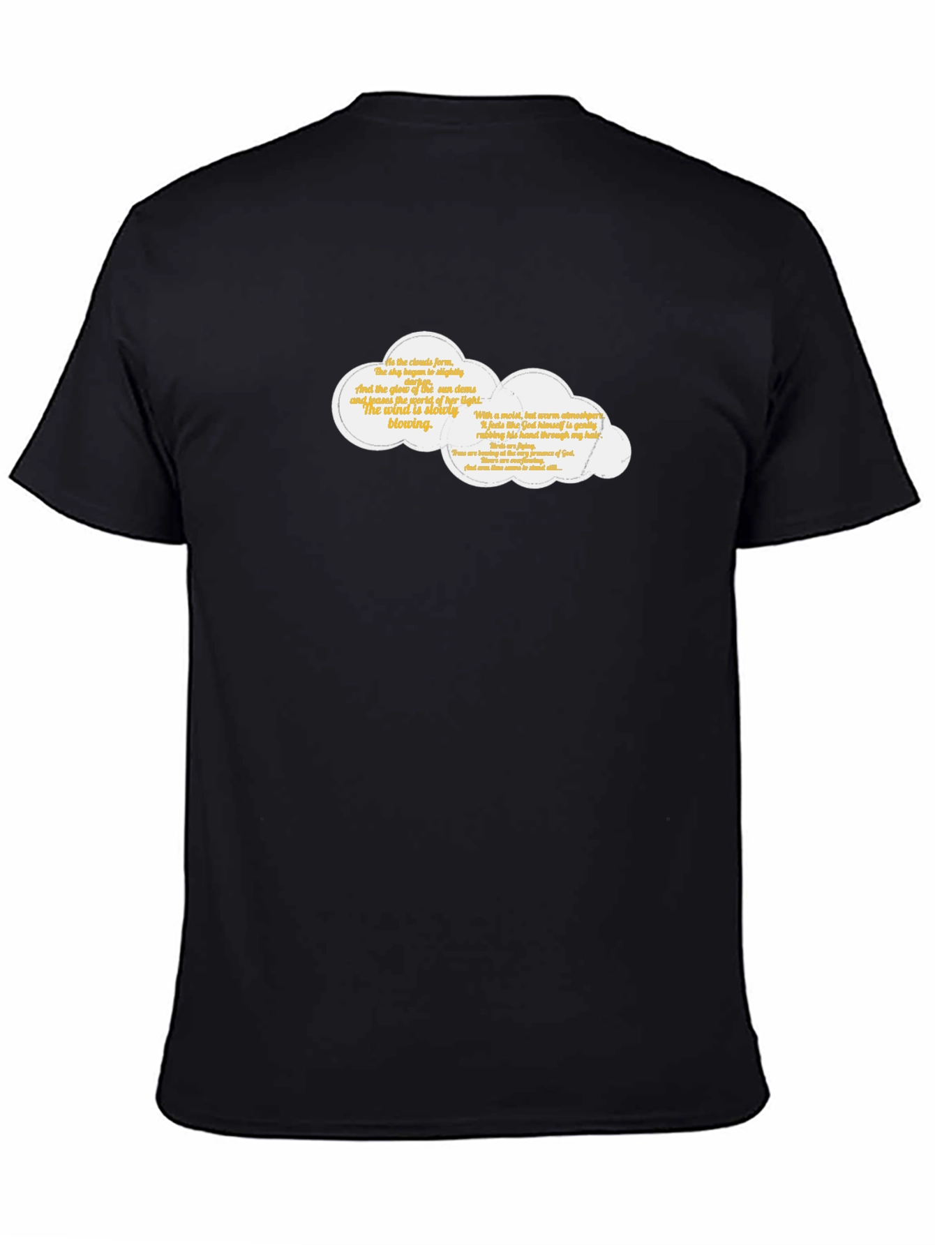 Cloud Quote Graphic Tee - Classic Black T-Shirt