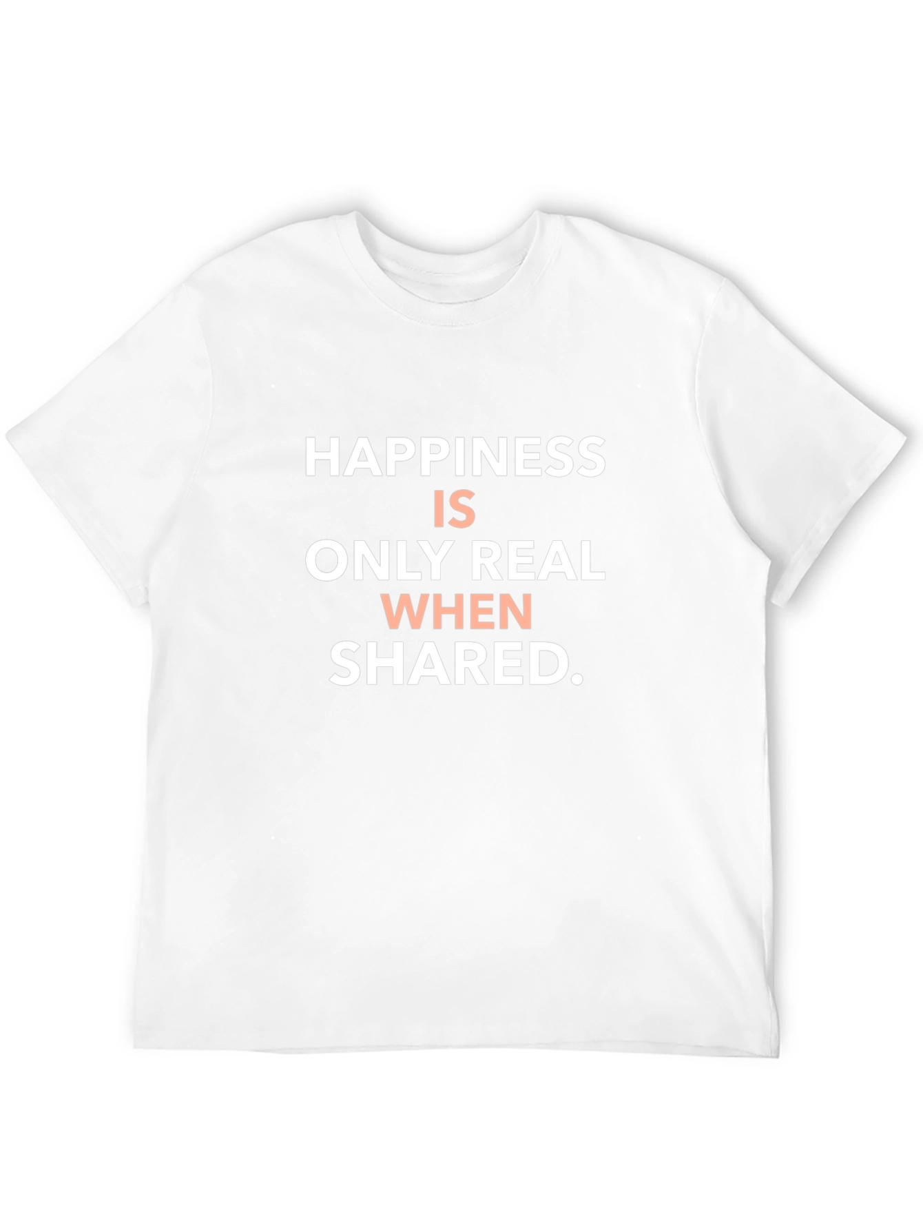 Happiness Shared Black Graphic Tee