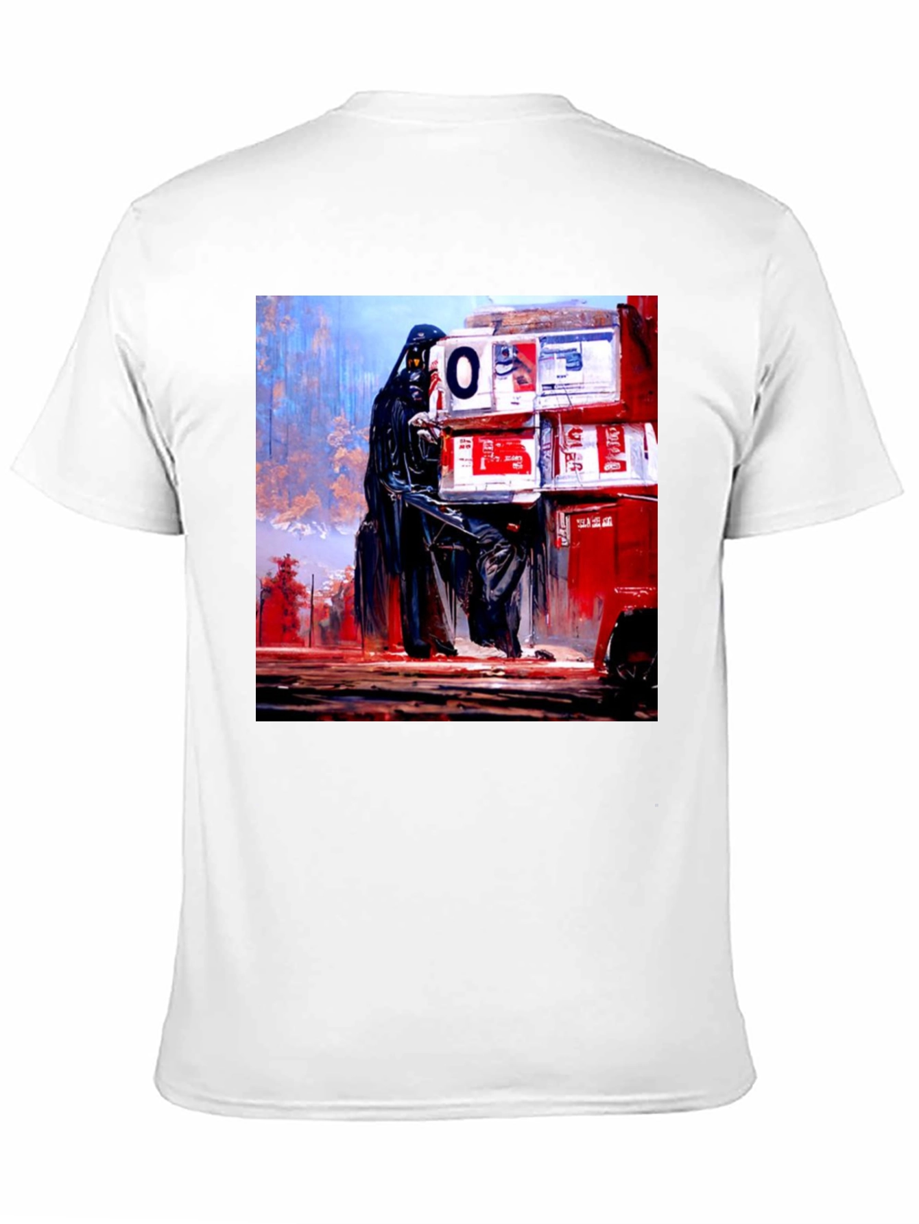 Darth Vader Boxes Graphic Black T-Shirt