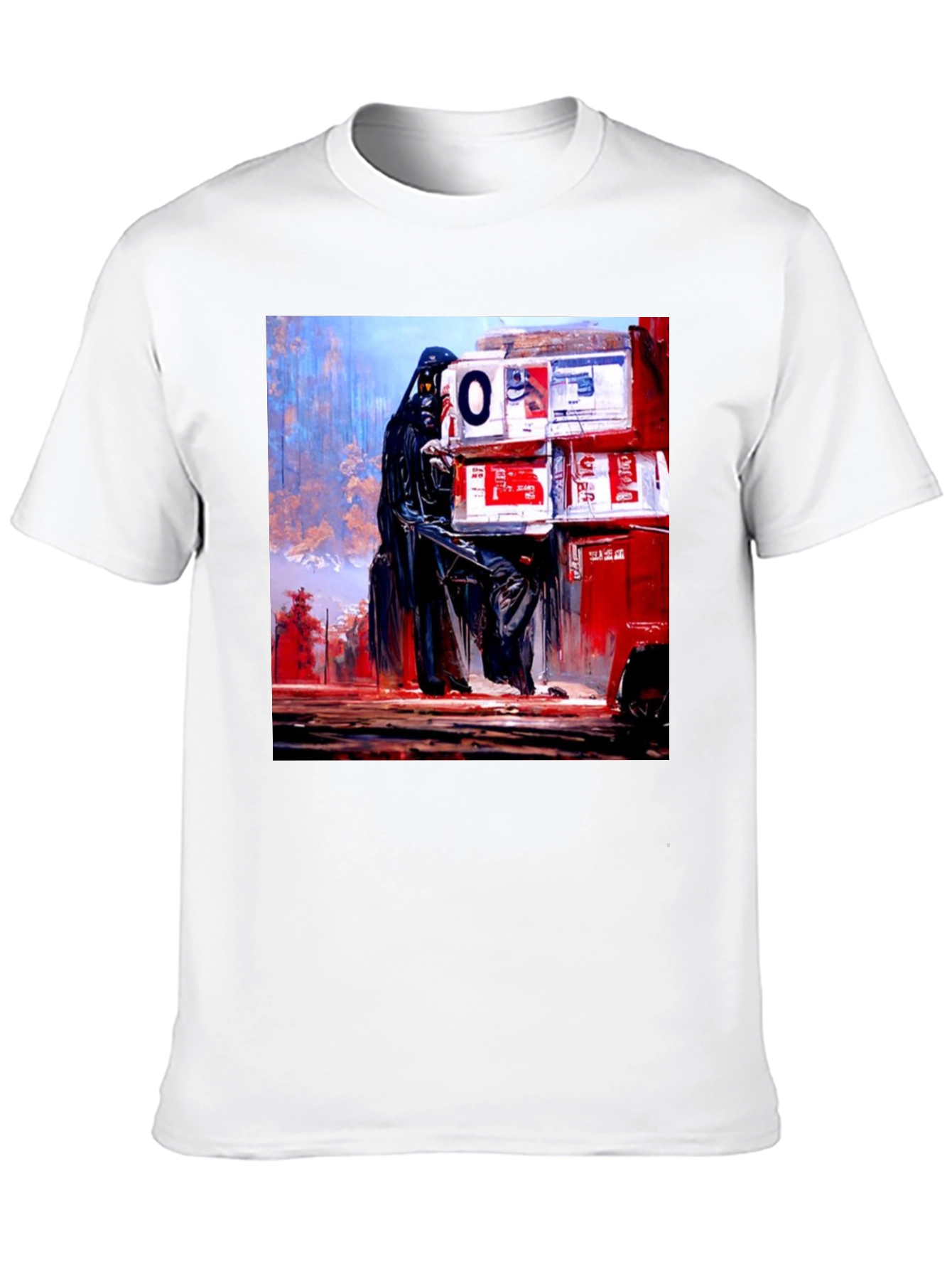 Darth Vader Boxes Graphic Black T-Shirt