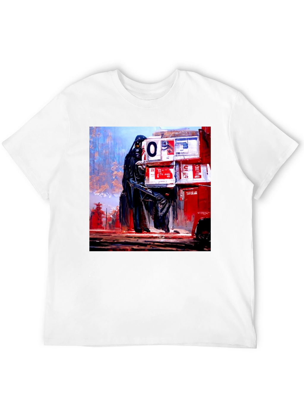 Darth Vader Boxes Graphic Black T-Shirt