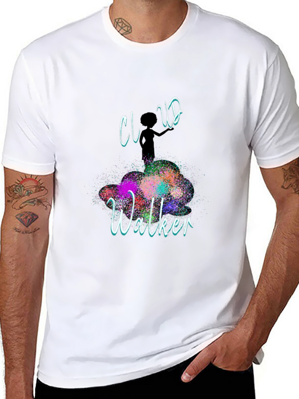 Cloud Walker Graphic T-Shirt - Artistic Design