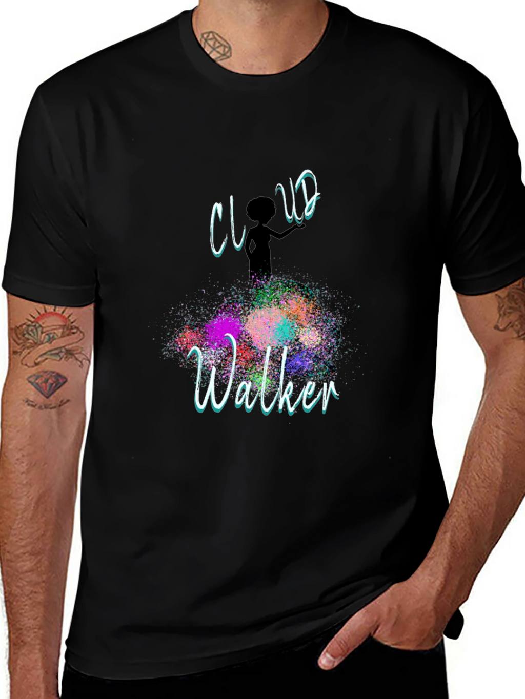 Cloud Walker Graphic T-Shirt - Artistic Design