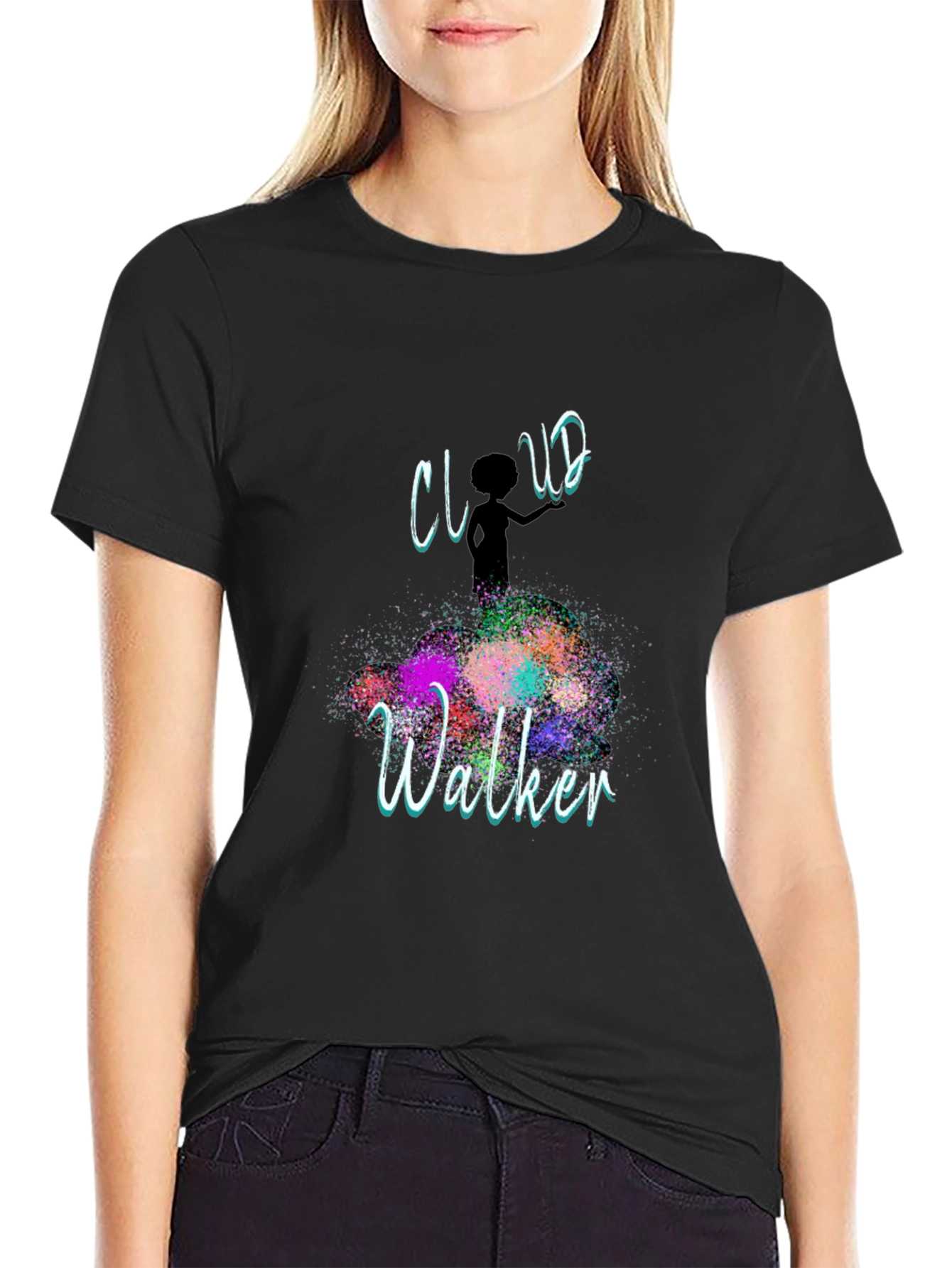 Cloud Walker Graphic T-Shirt - Artistic Design