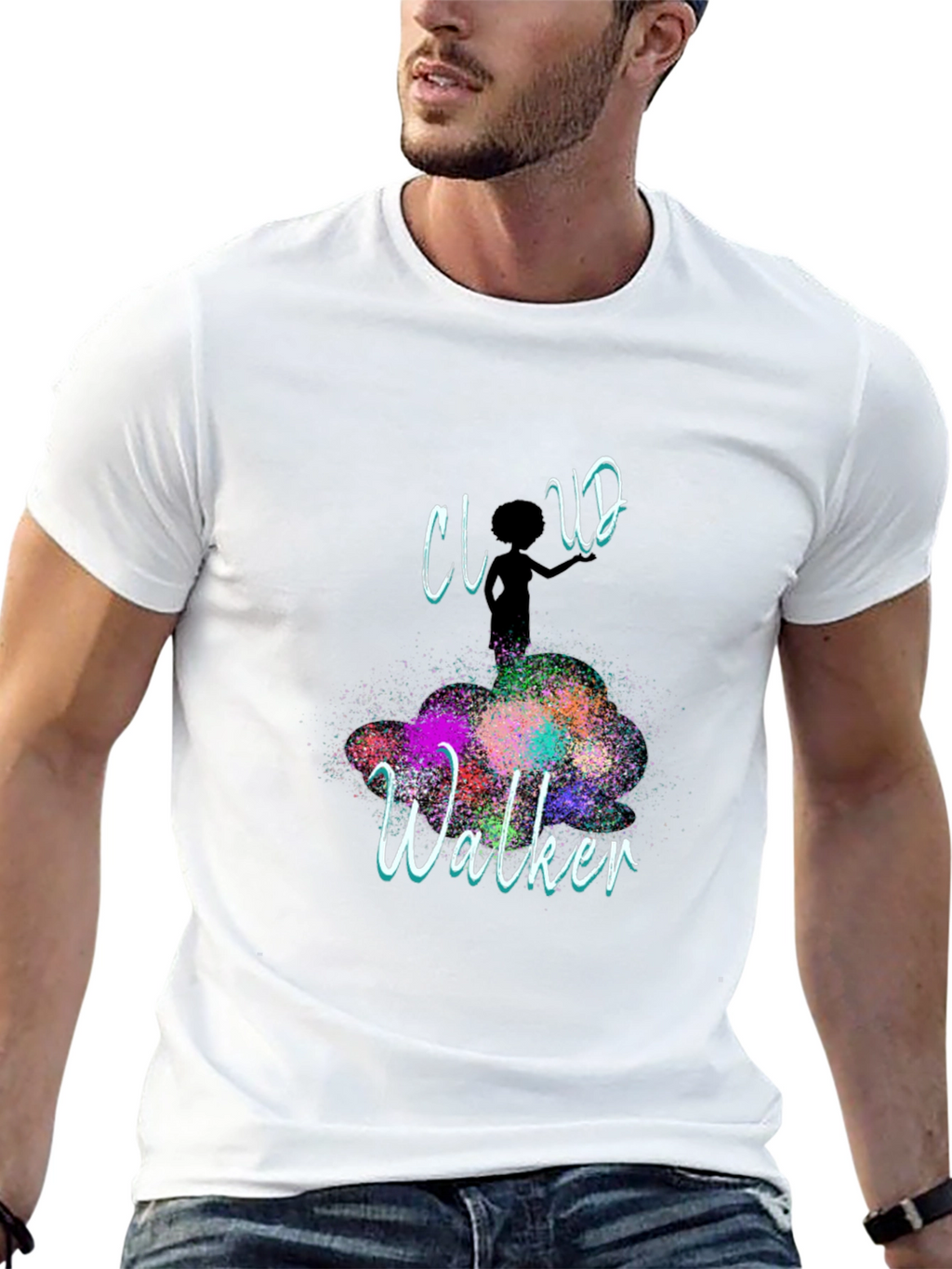 Cloud Walker Graphic T-Shirt - Artistic Design