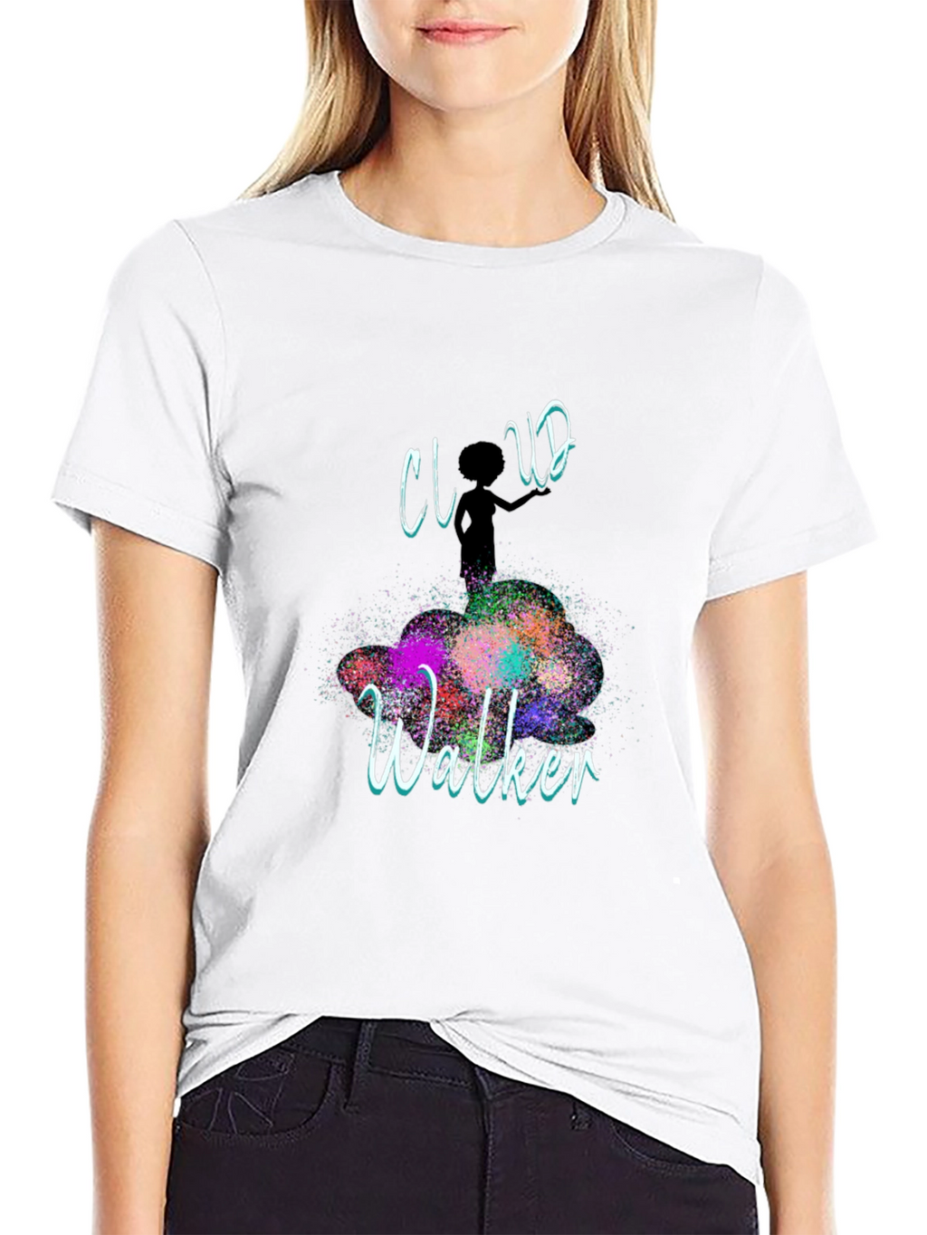 Cloud Walker Graphic T-Shirt - Artistic Design