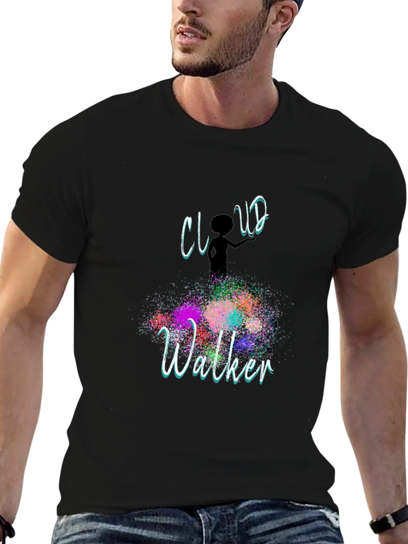 Cloud Walker Graphic T-Shirt - Artistic Design