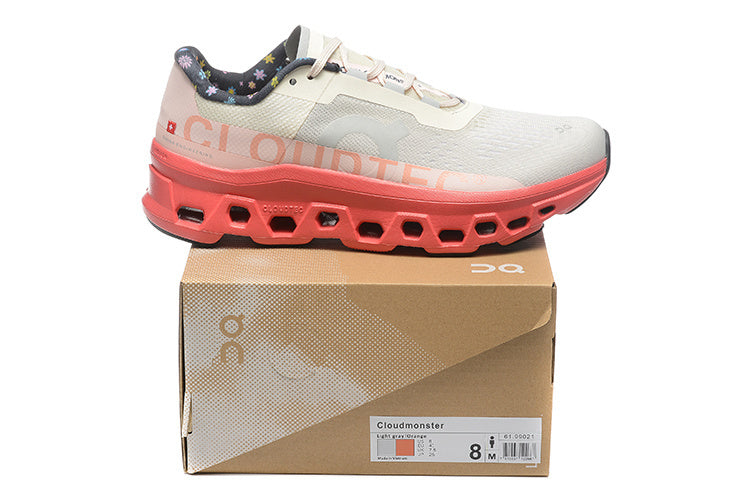 On Running Cloudmonster Sneakers Light gray-orange
