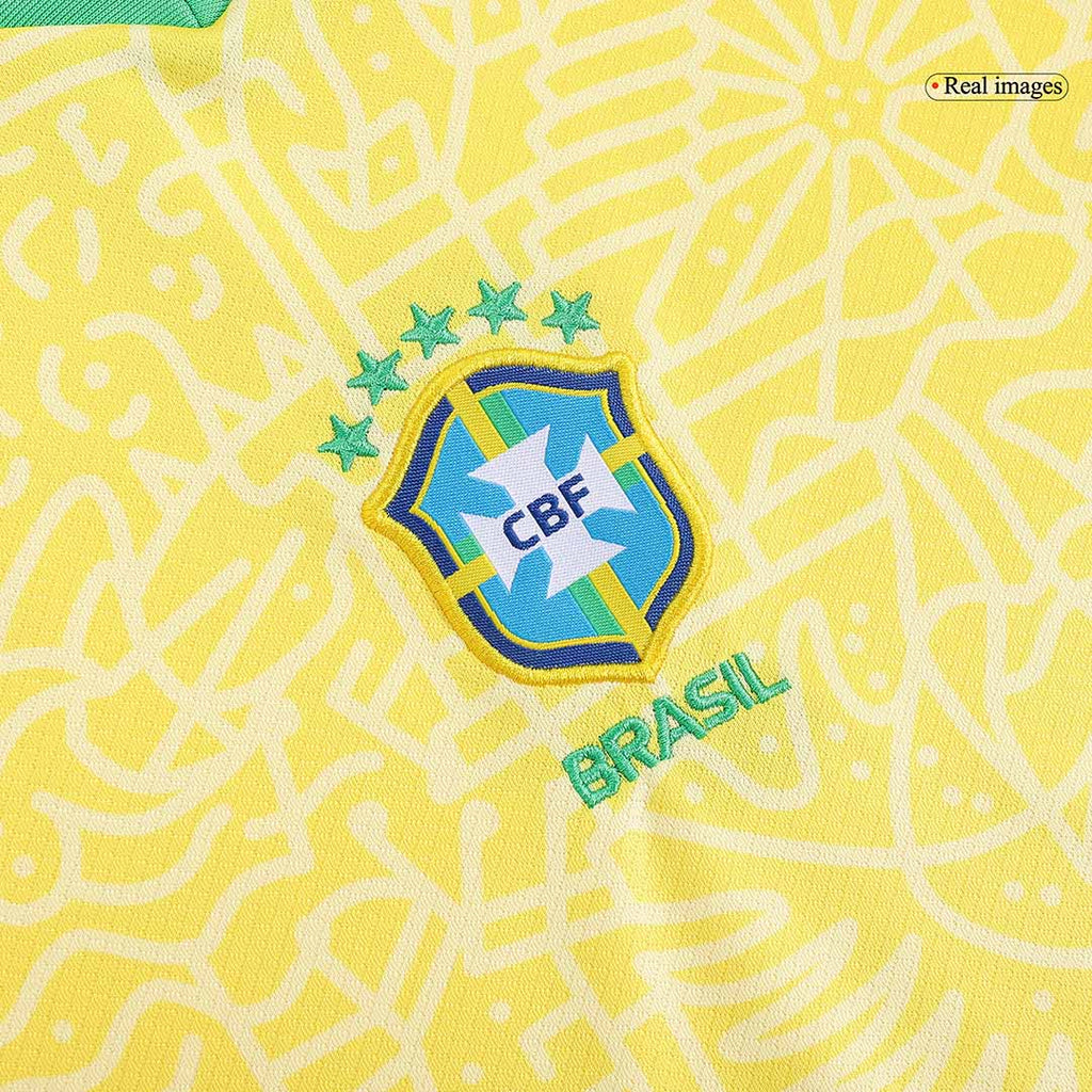 Kid's Brazil Home Jersey+Shorts Copa America 2024