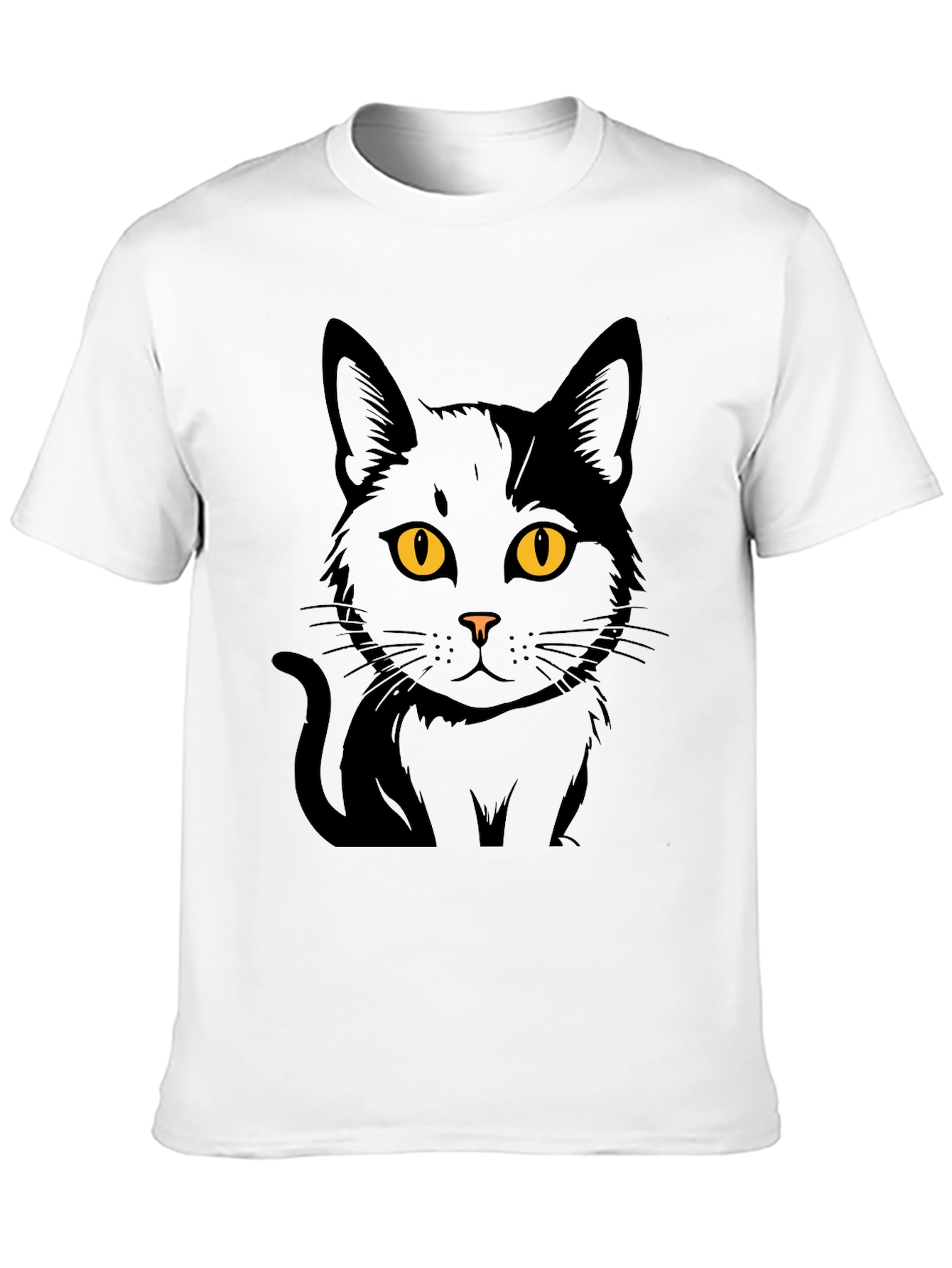 Black Cat Graphic T-Shirt - Menswear