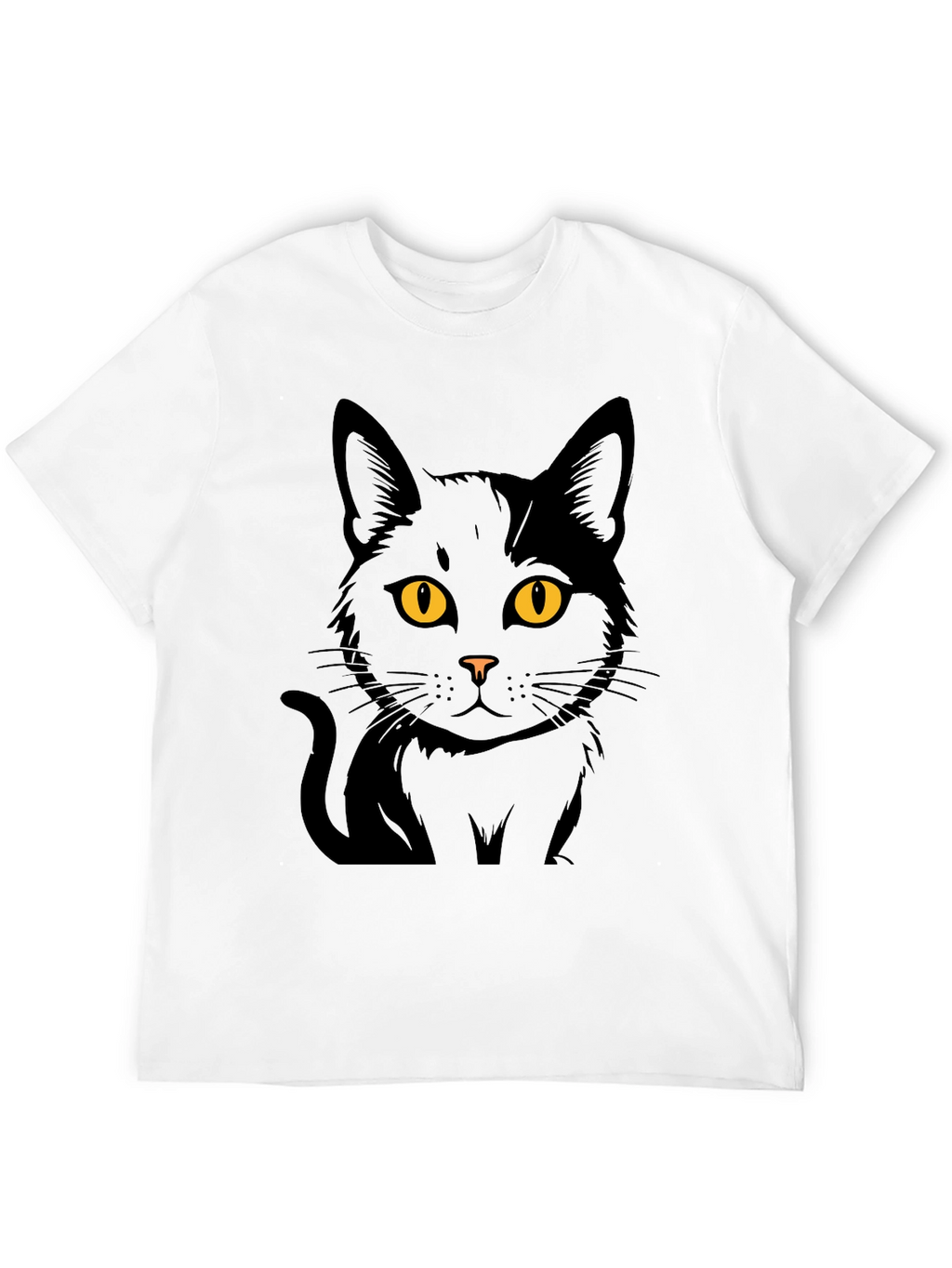 Black Cat Graphic T-Shirt - Menswear
