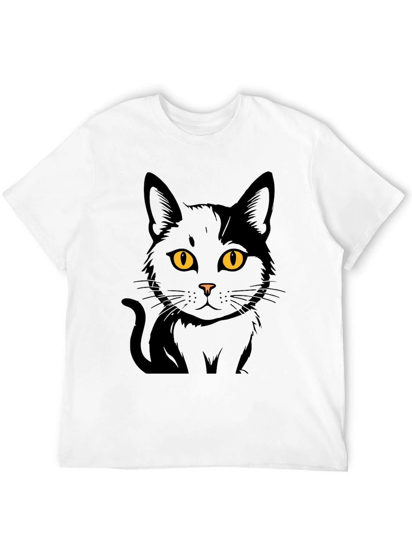 Black Cat Graphic T-Shirt - Menswear