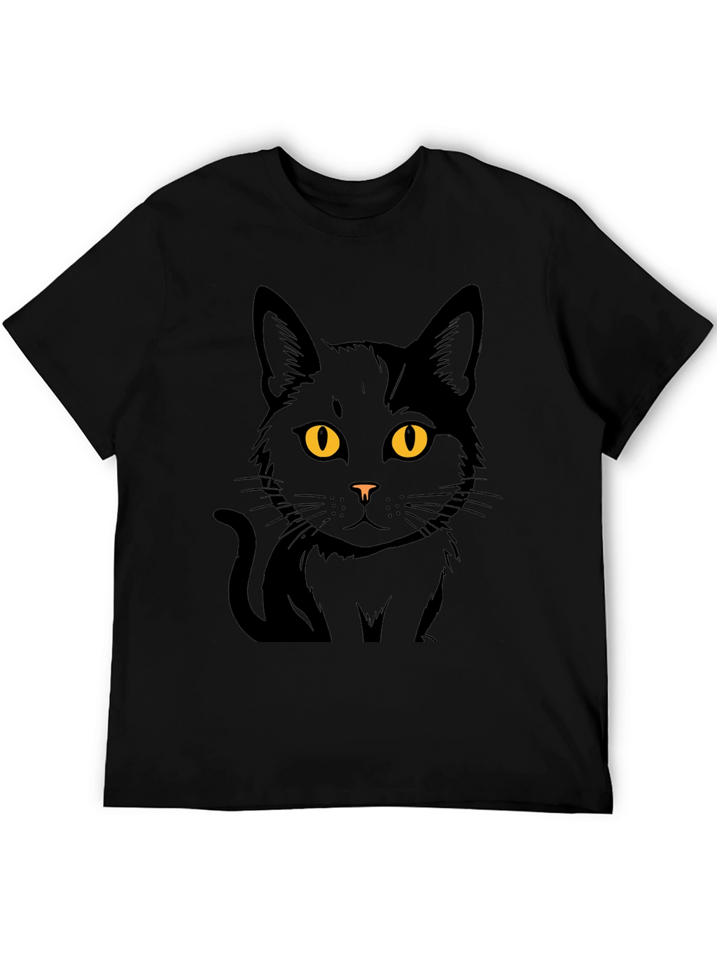 Black Cat Graphic T-Shirt - Menswear