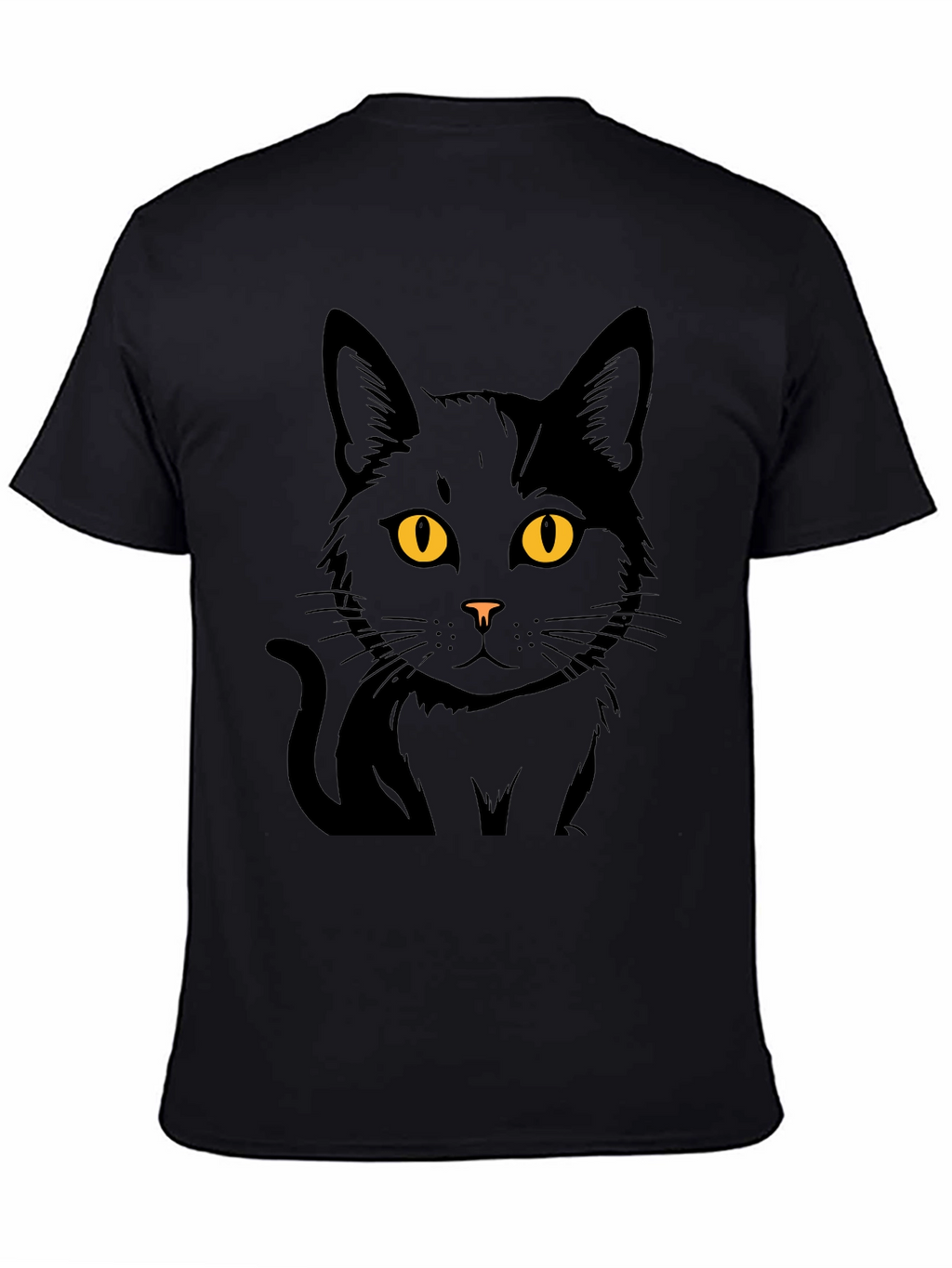 Black Cat Graphic T-Shirt - Menswear
