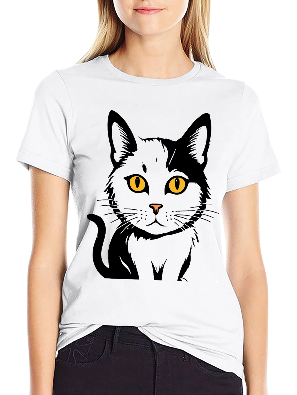 Black Cat Graphic T-Shirt - Menswear
