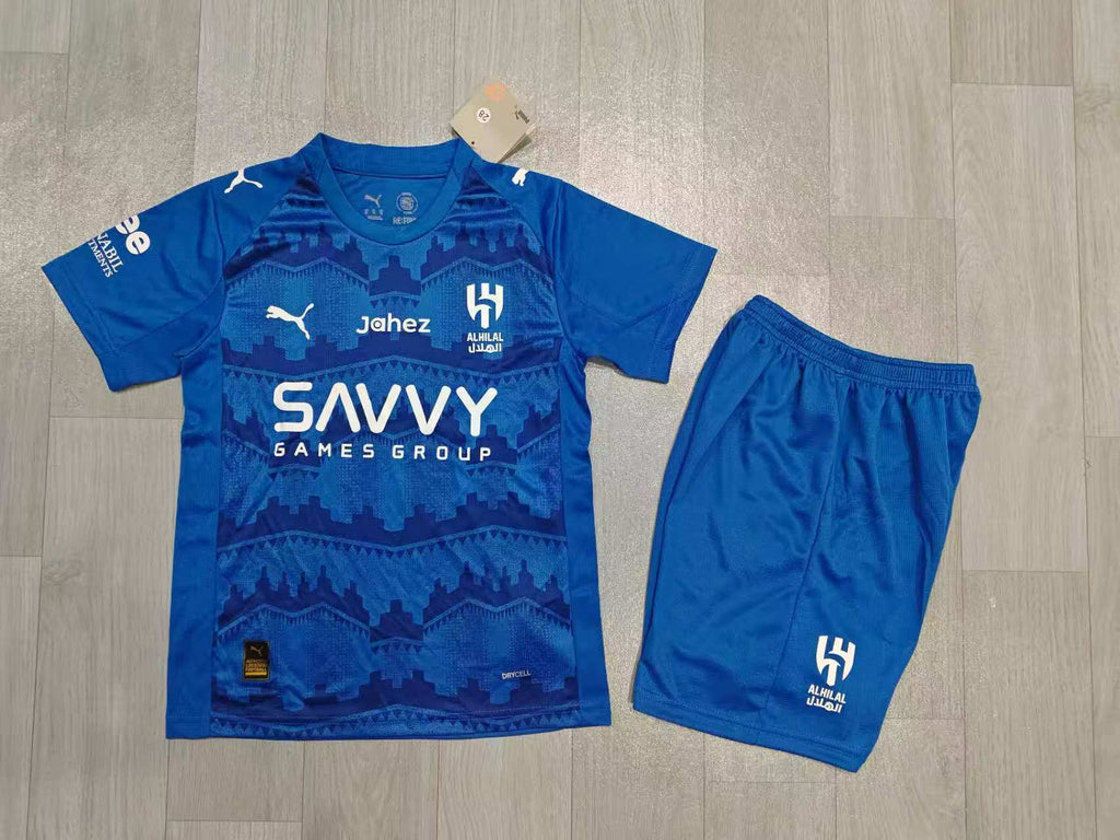 KIDS  Al Hilal  Home Jersey & Shorts Set