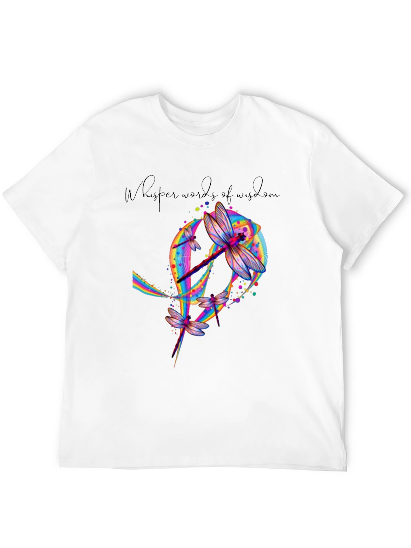 Dragonfly Whisper Words of Wisdom Graphic Tee
