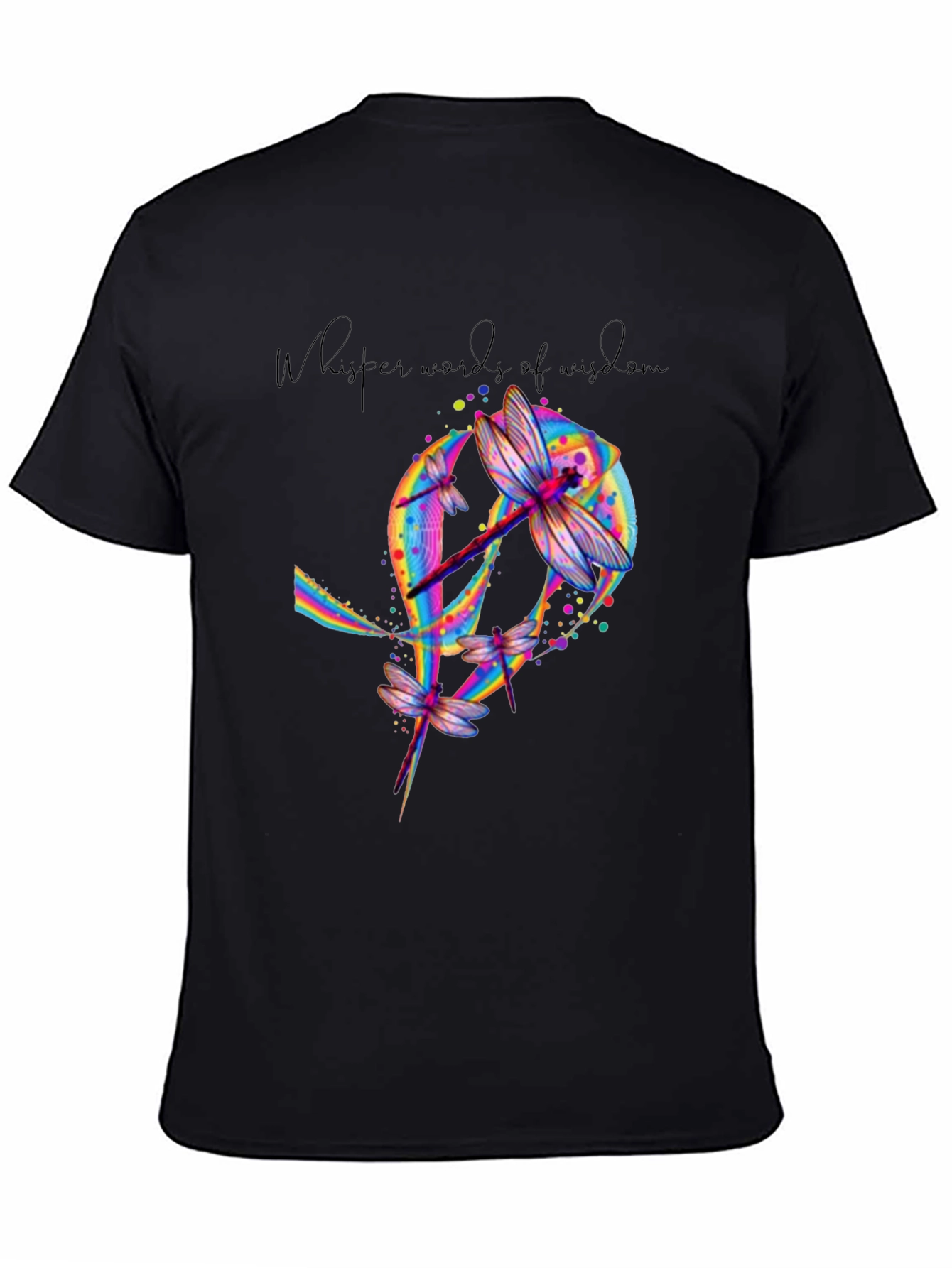 Dragonfly Whisper Words of Wisdom Graphic Tee