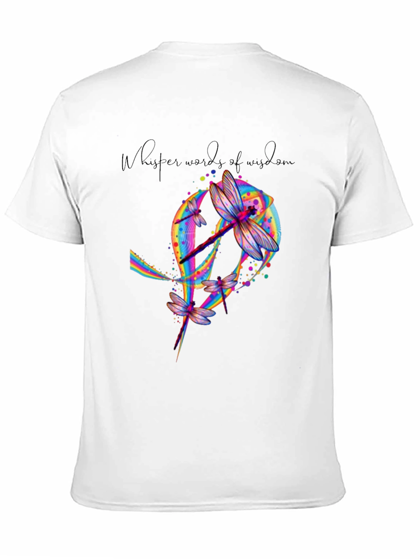 Dragonfly Whisper Words of Wisdom Graphic Tee