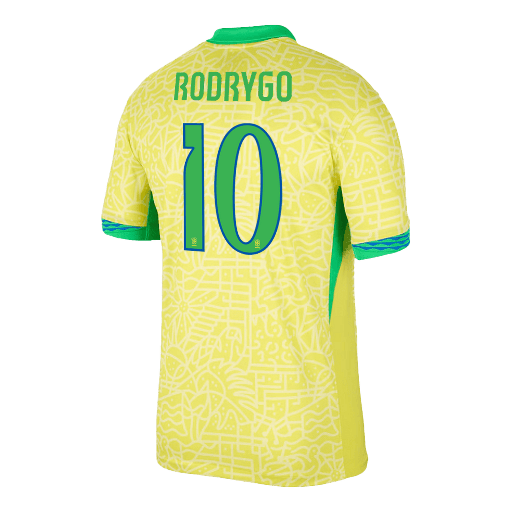 RODRYGO #10 Brazil Home Jersey Copa America 2024