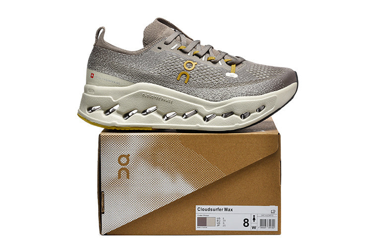 On Cloudsurfer Max Road-Running Shoes Brown/Gray