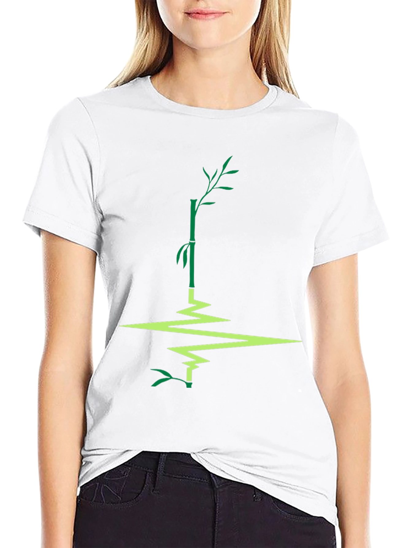 Bamboo Reflection Graphic Tee - Stylish Mens T-Shirt